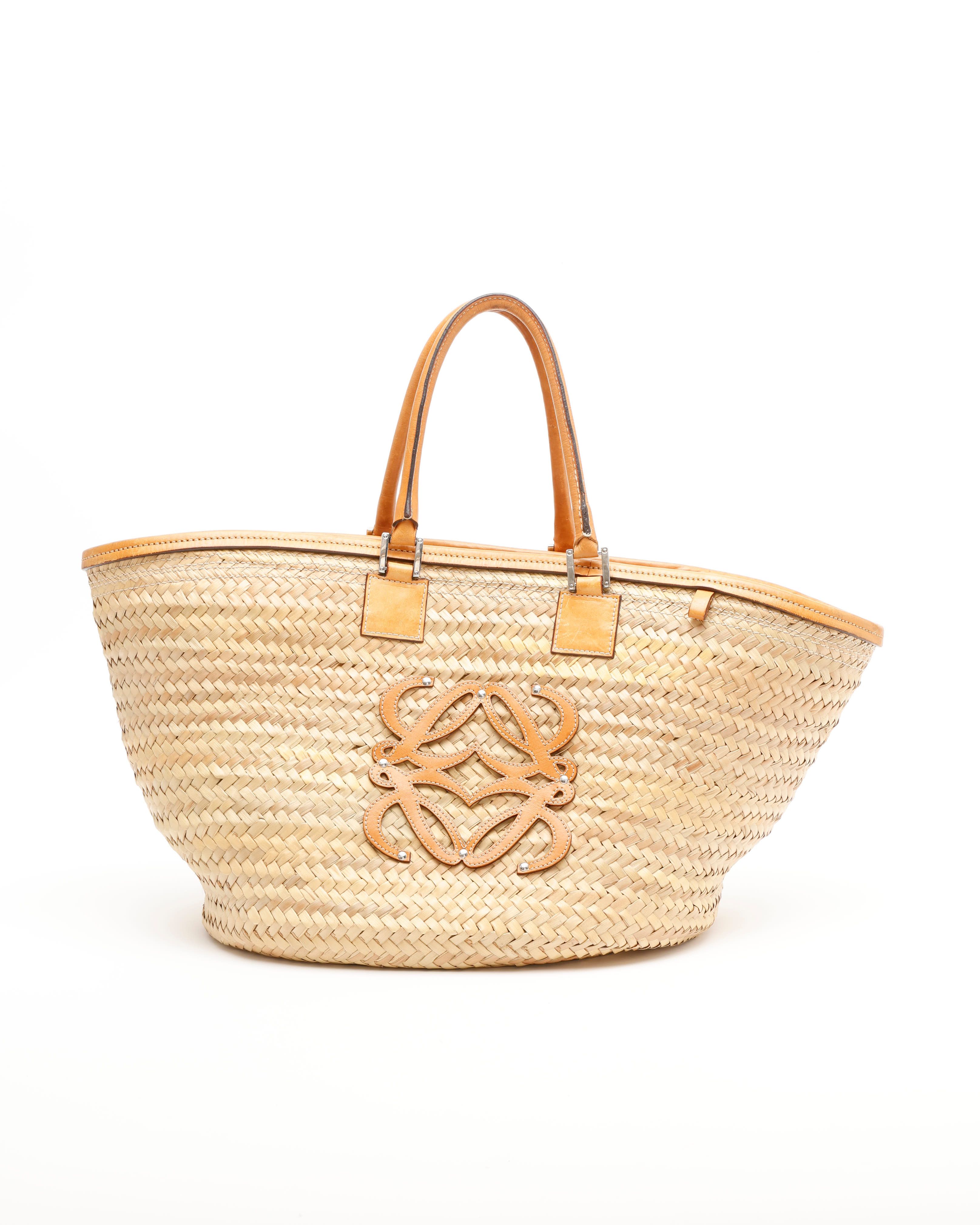 Loewe Raffia Anagram Tote Bag