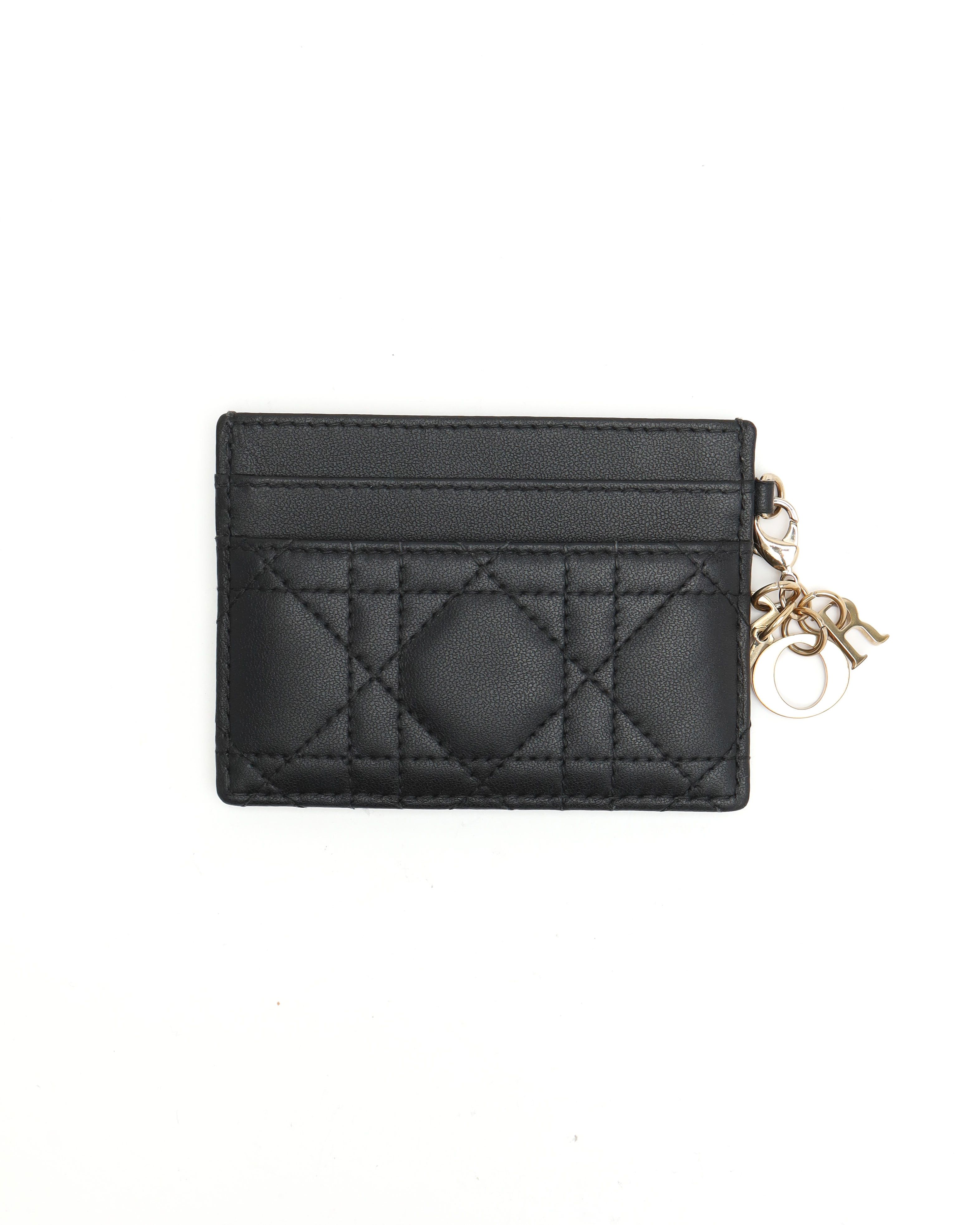 Christian Dior Cannage Freesia Card Holder