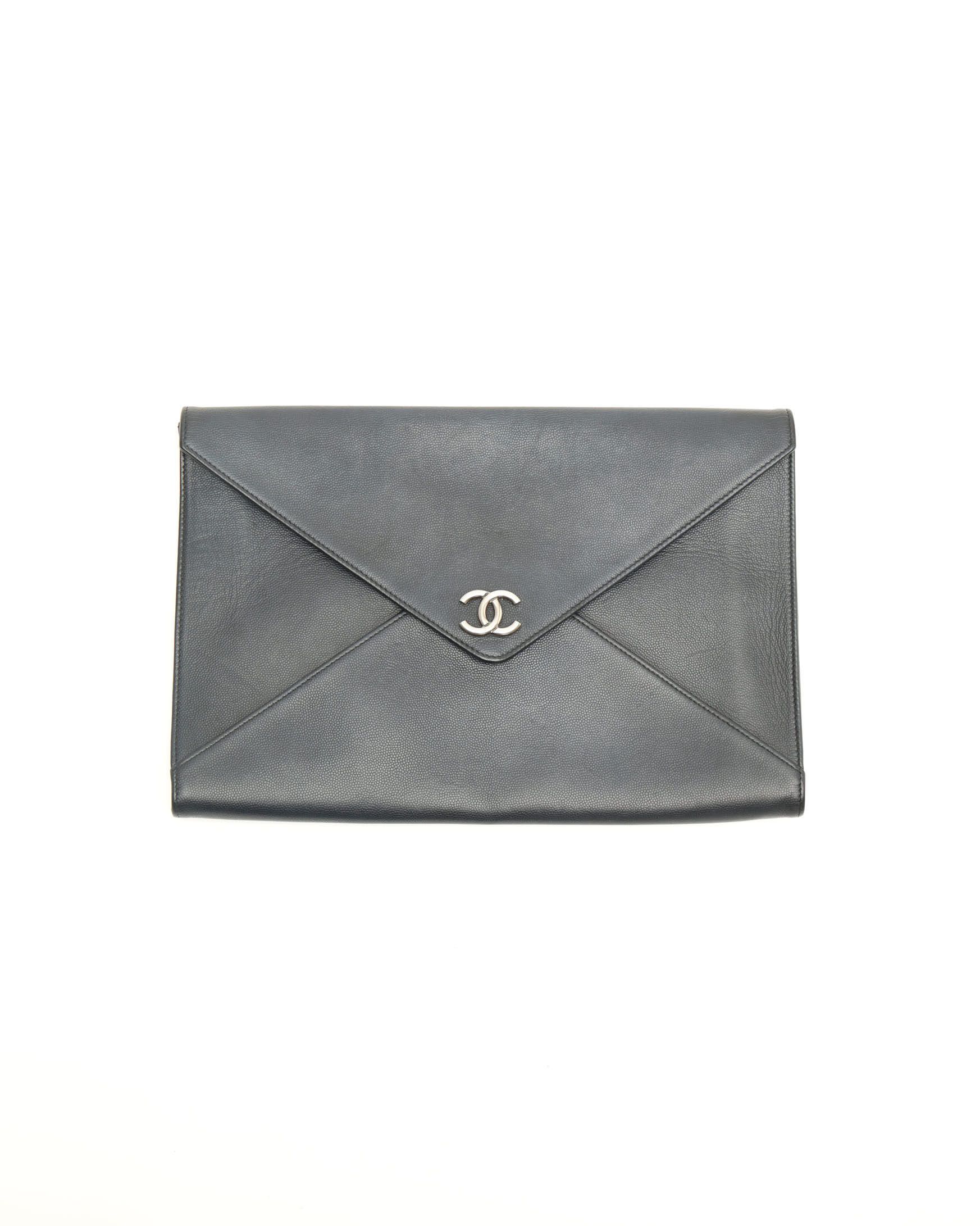 Chanel Coco Mark Envelope Clutch Bag