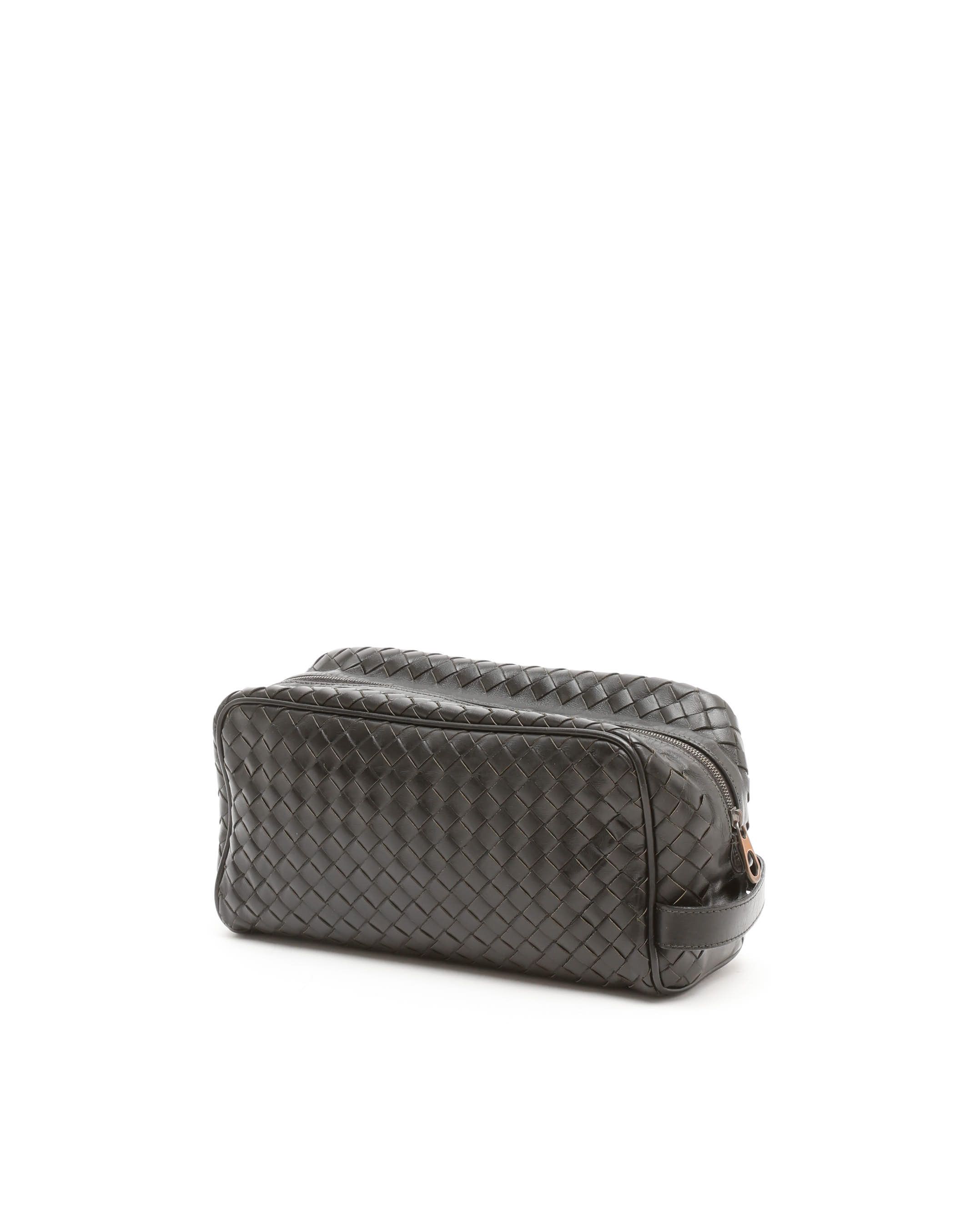 Bottega Veneta Intrecciato Leather Travel Pouch