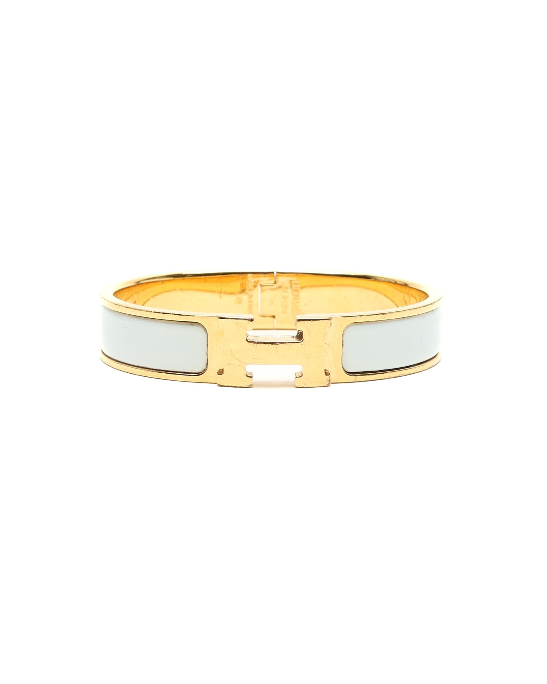 Pre-owned Hermes Hermès Clic H Bracelet In Multi