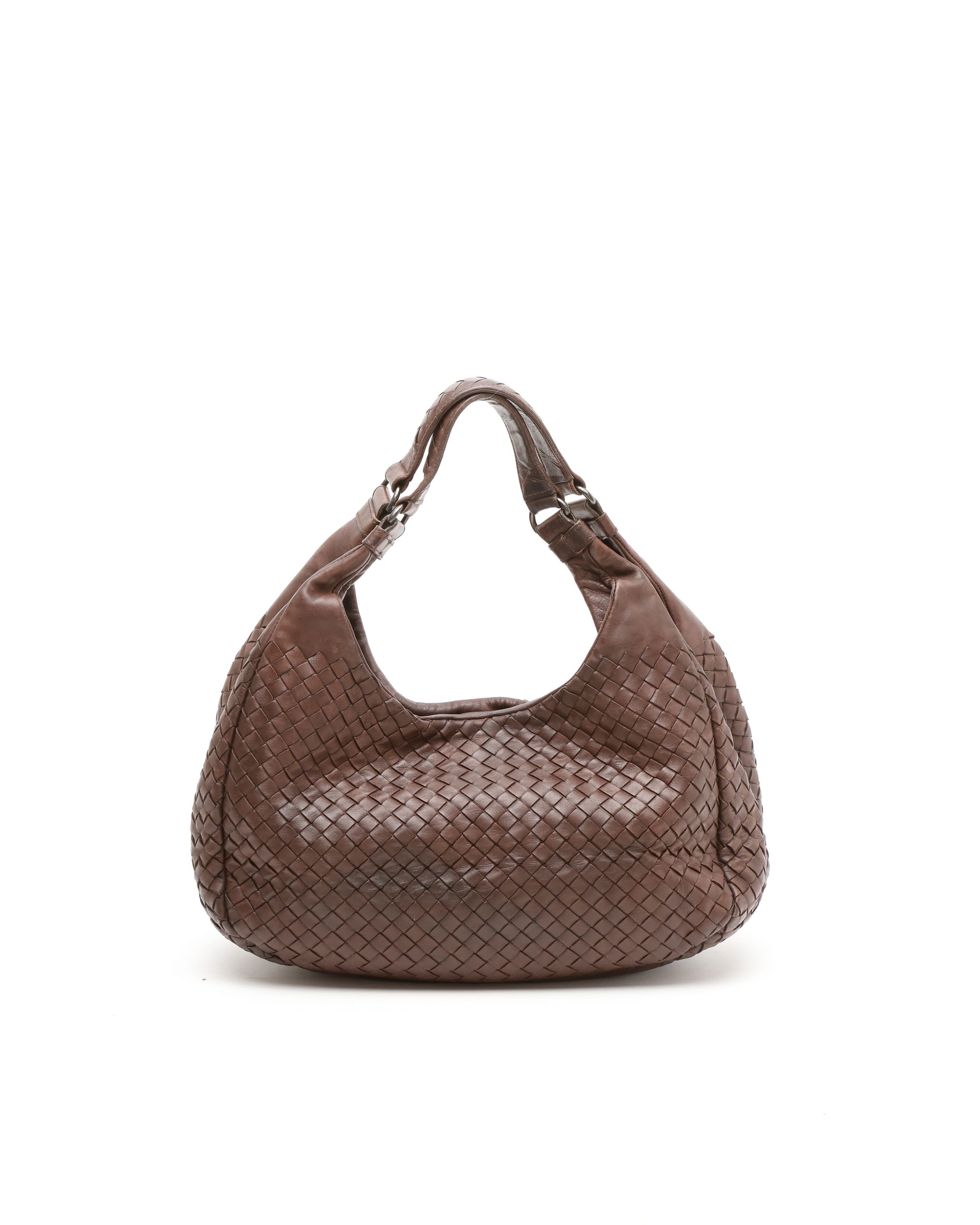 Bottega Veneta Intrecciato Campana Bag In Brown