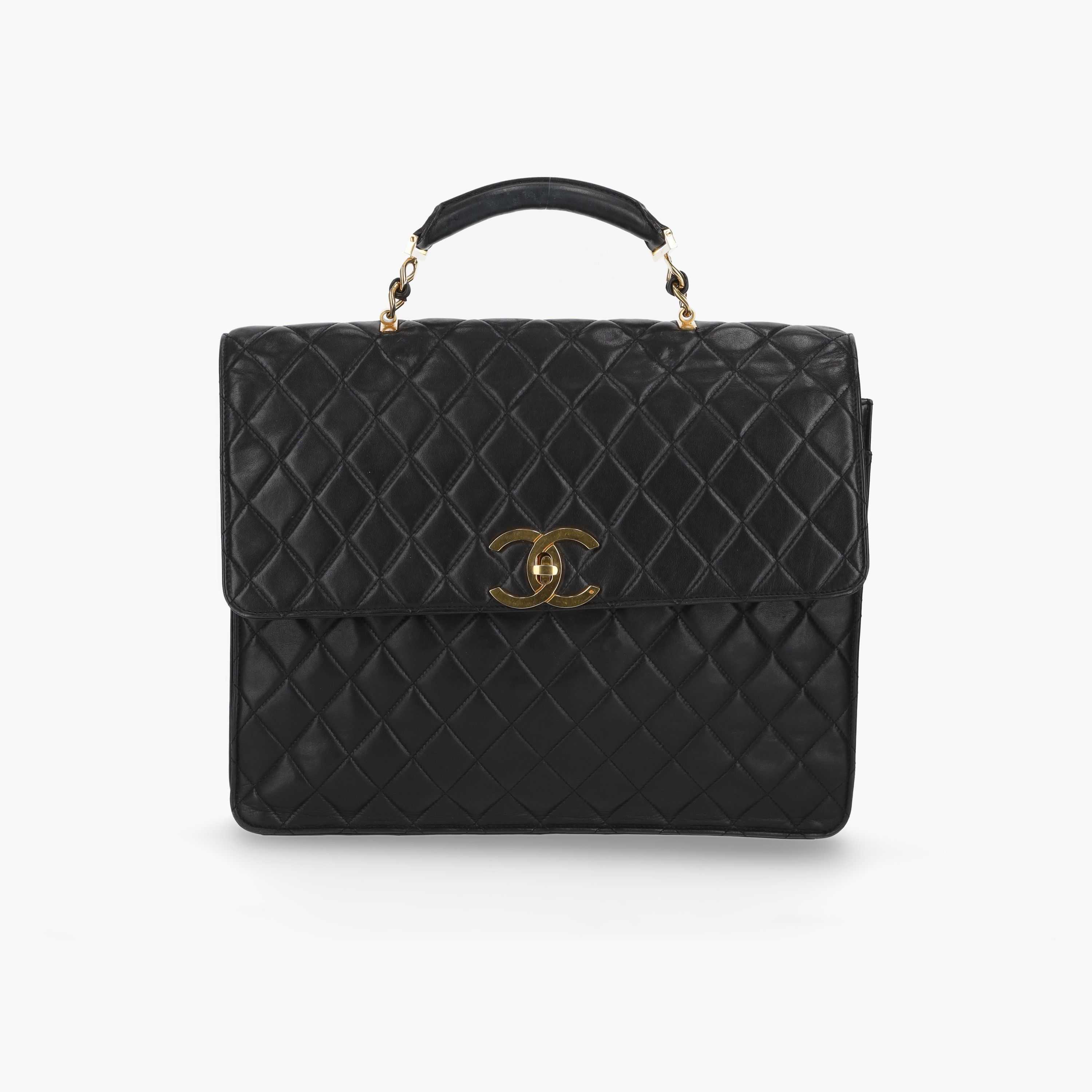 CHANEL CC Quilted Briefcase