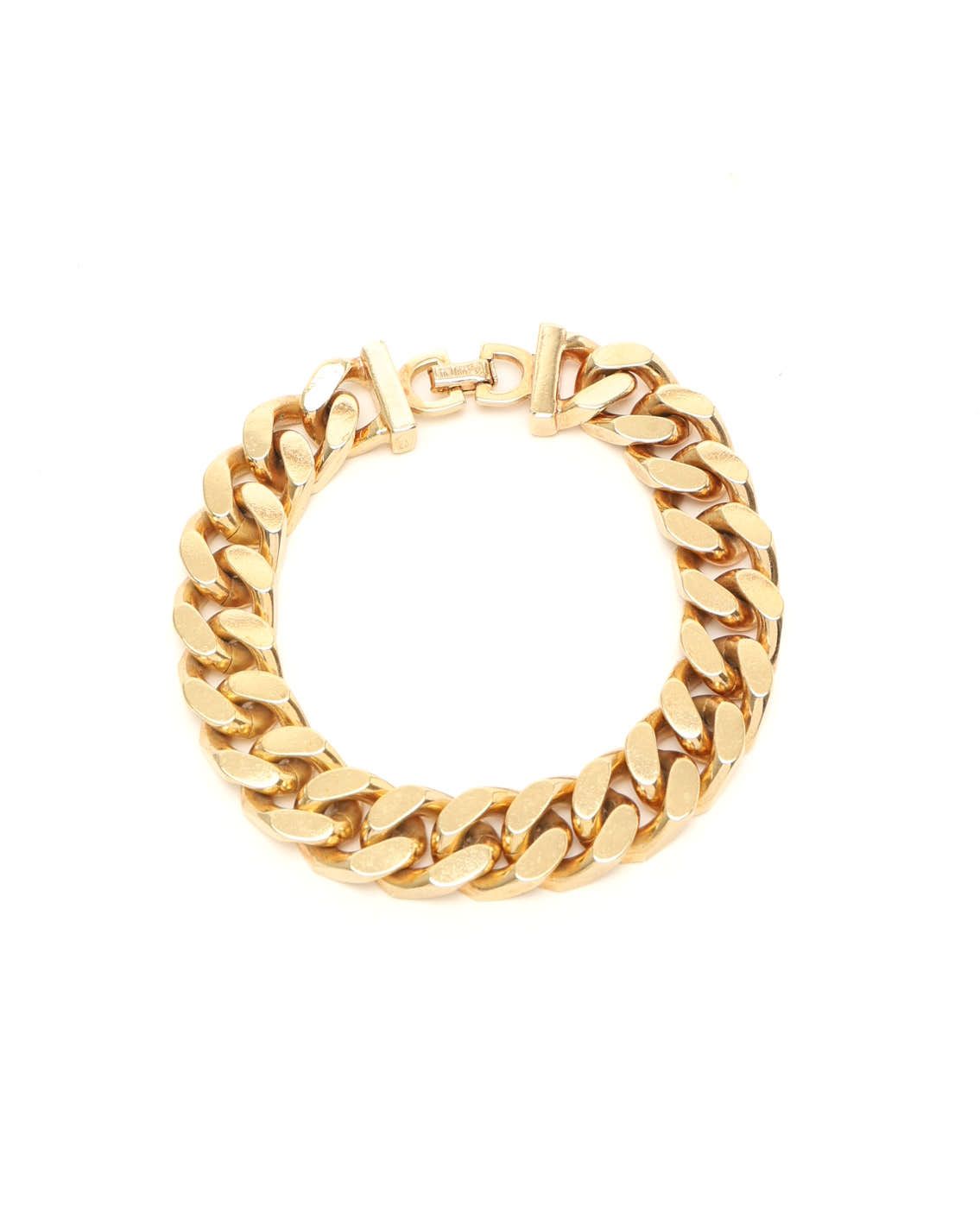 Dior Christian  Chain Bracelet In Yellow