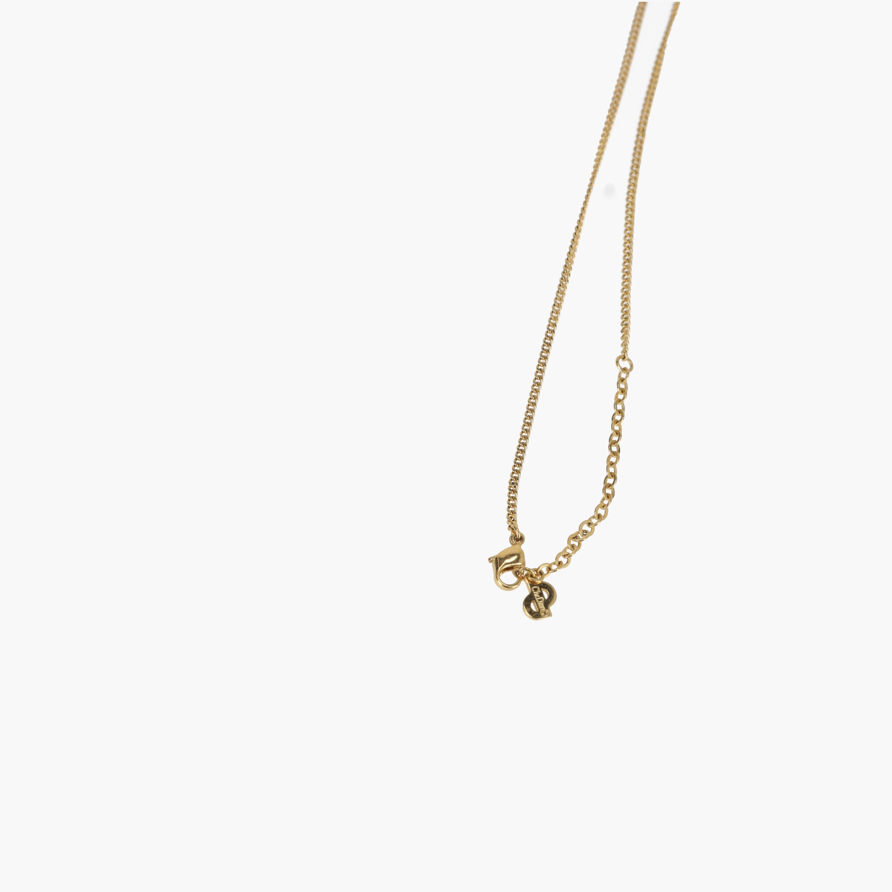 Dior Christian  Gold Pendant Necklace