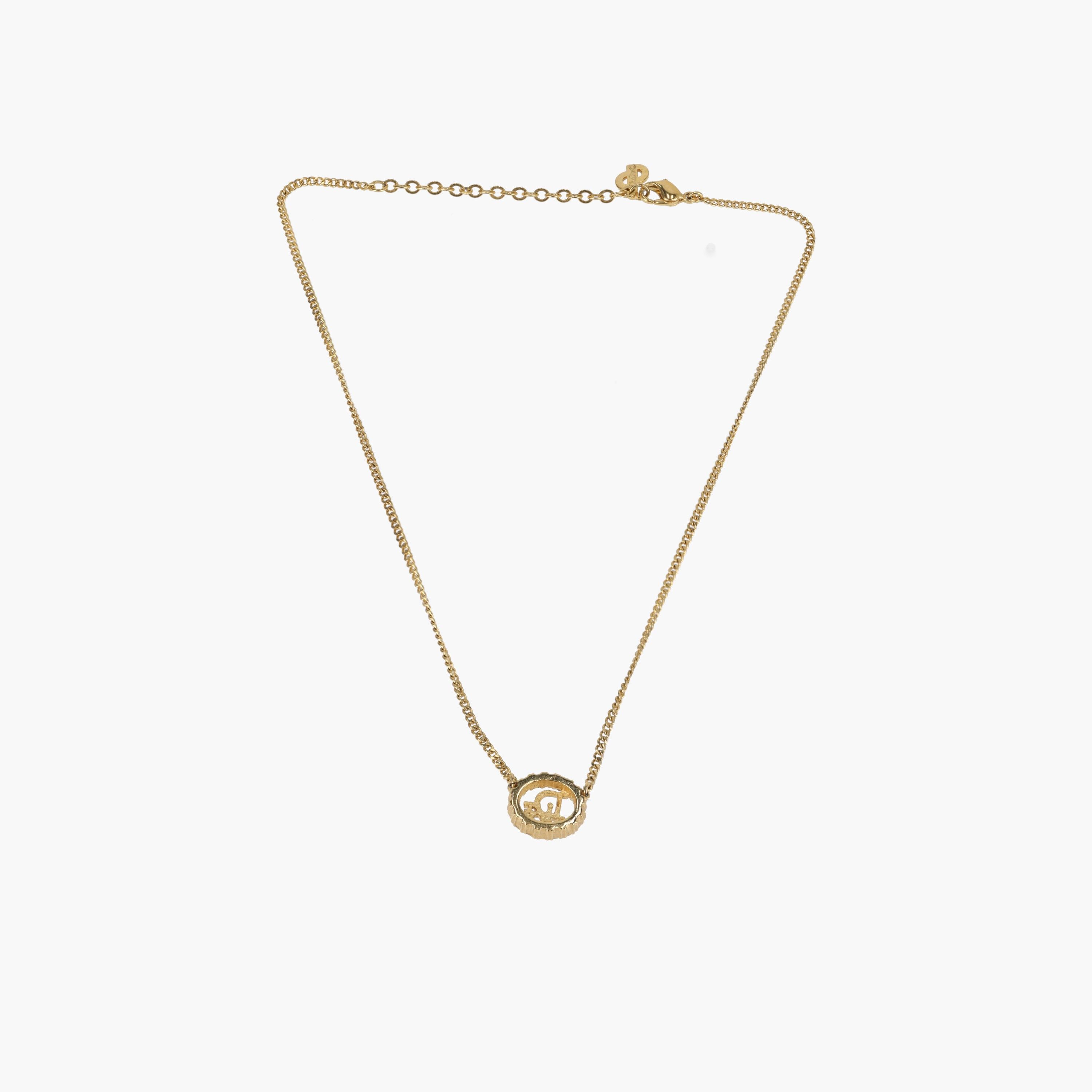 Dior Christian  Gold Pendant Necklace