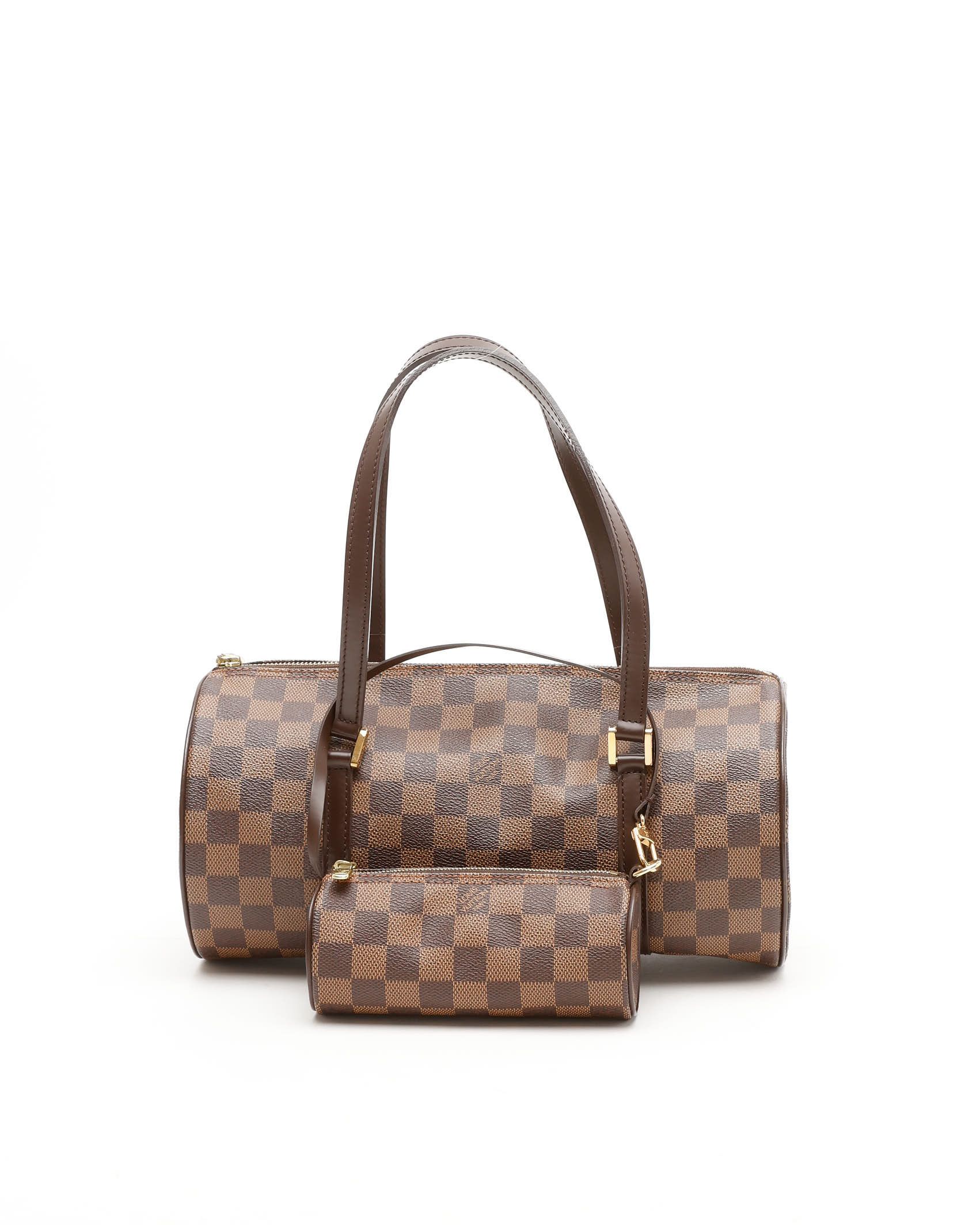 Pre-owned Louis Vuitton Damier Papillon 30 Bag In Brown