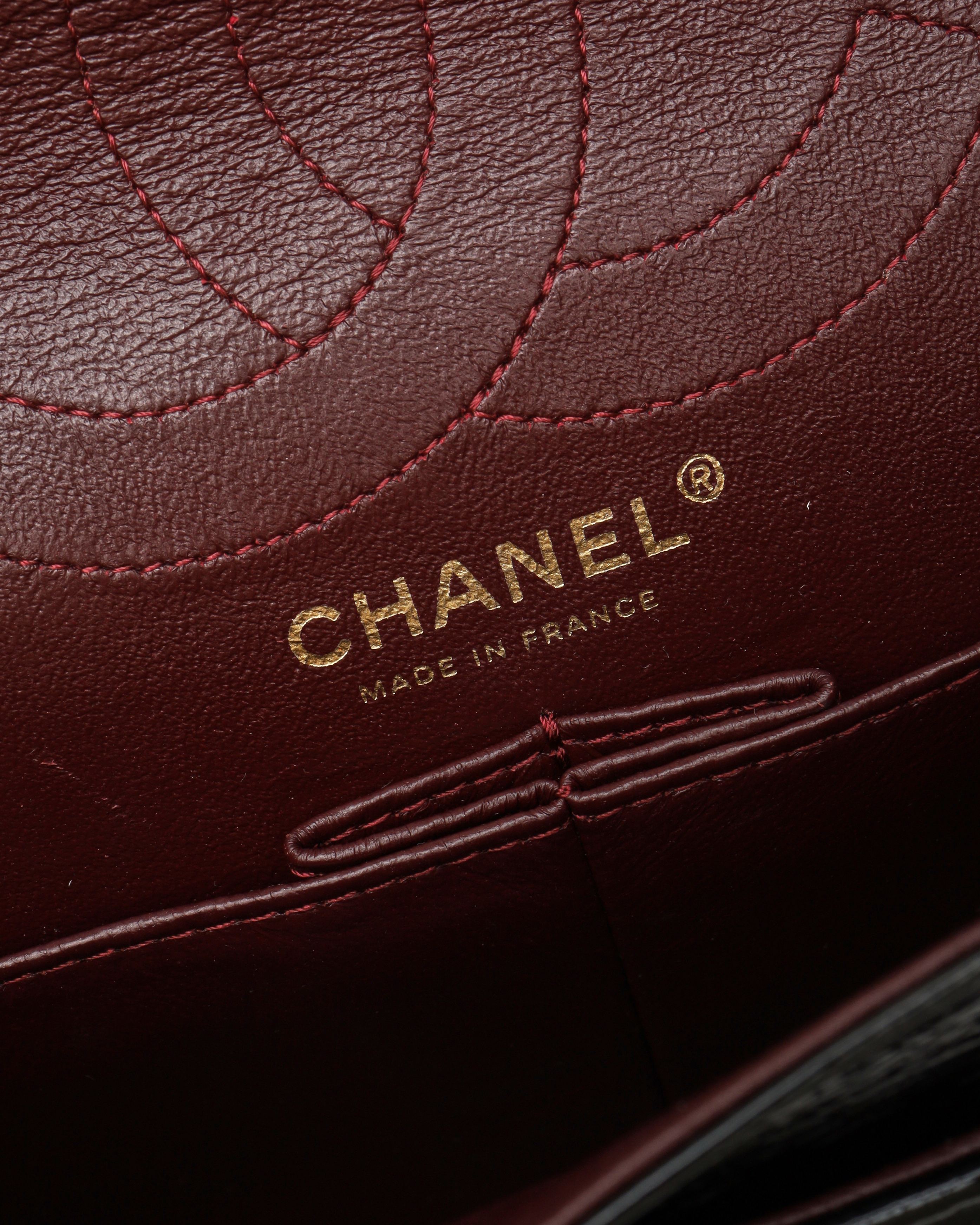 Pre-owned Chanel 2.55 Reissue 226 Double Flap Bag In Black