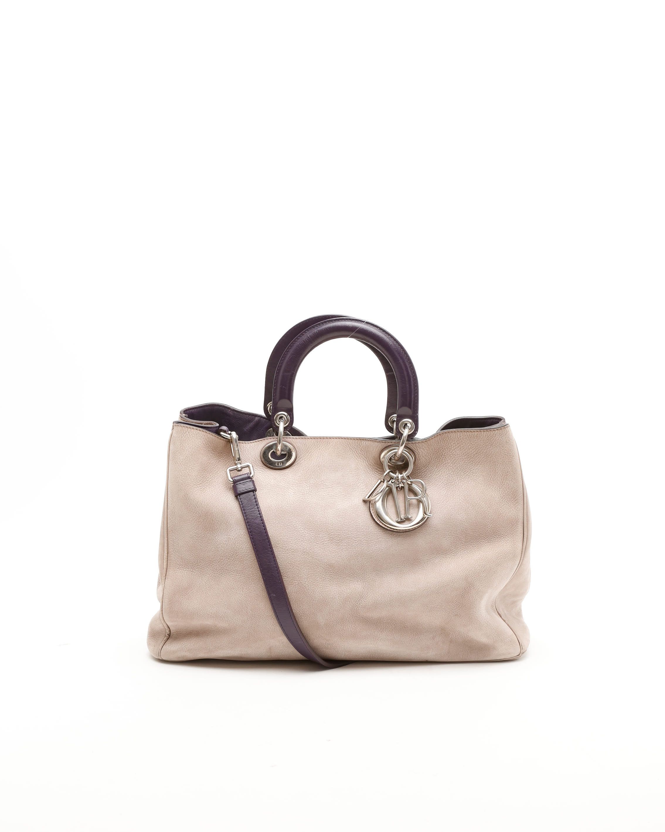 Christian Dior Christian Lady Dior Suede Bag