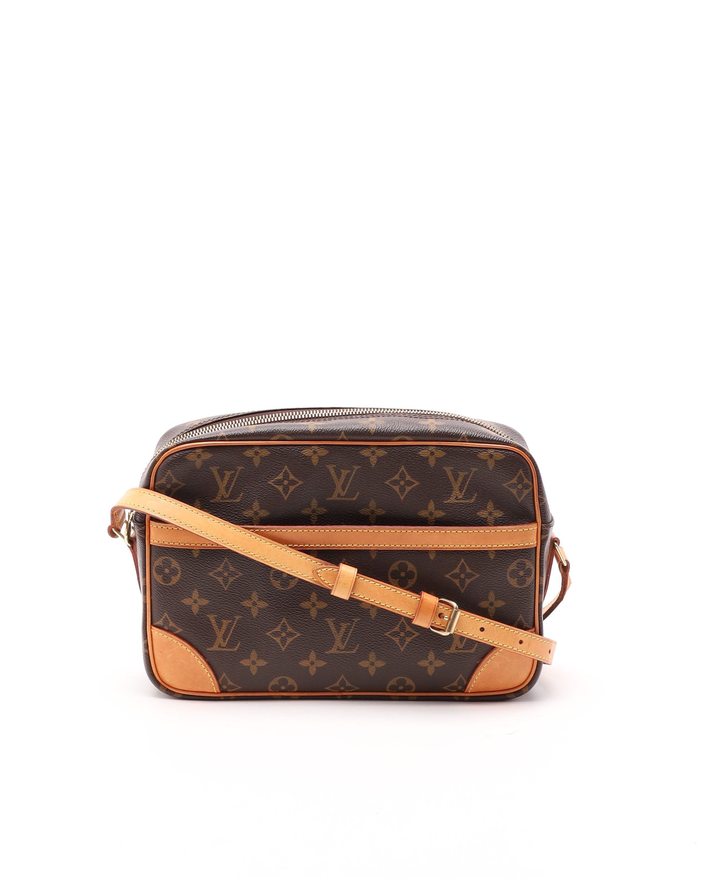 Pre-owned Louis Vuitton Monogram Trocadero 27 Bag In Brown