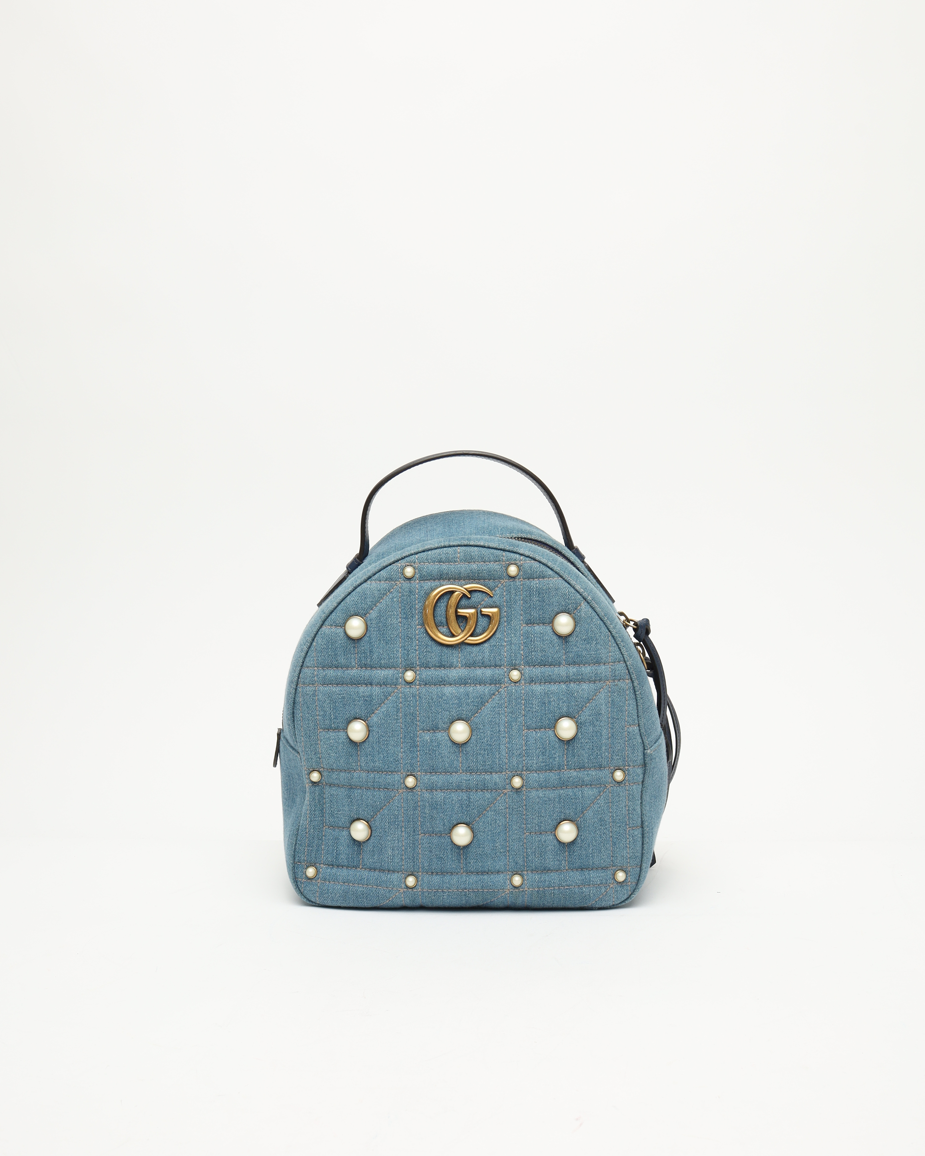 GUCCI Marmont Pearl Studded Backpack