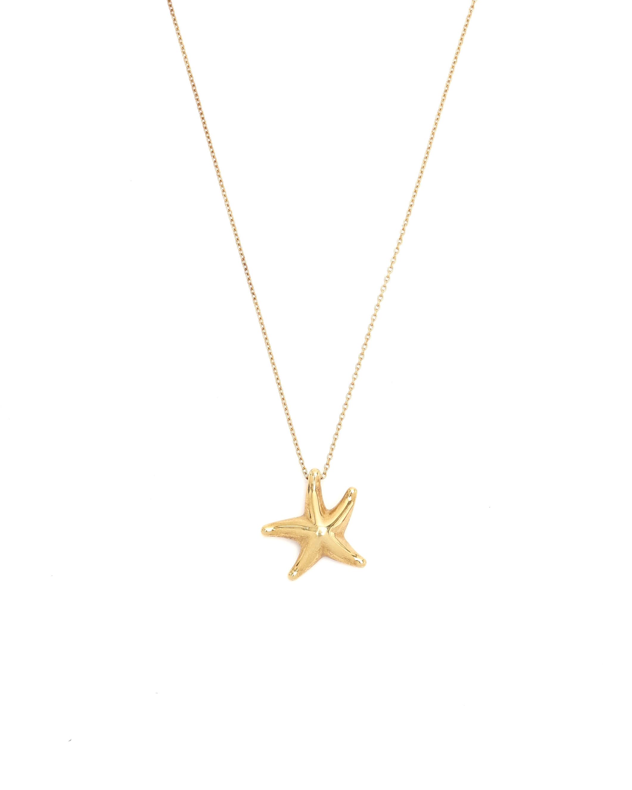Tiffany & Co Elsa Peretti Starfish 18kt Gold Necklace