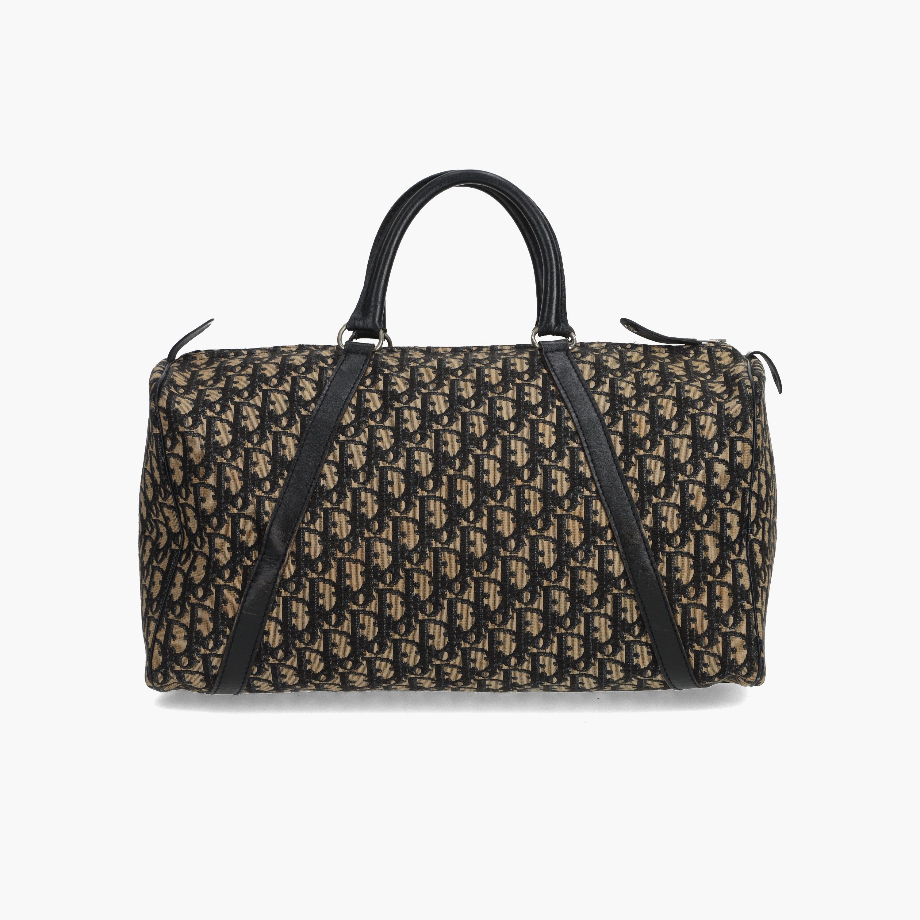 CHRISTIAN DIOR Oblique Canvas Bowling Bag