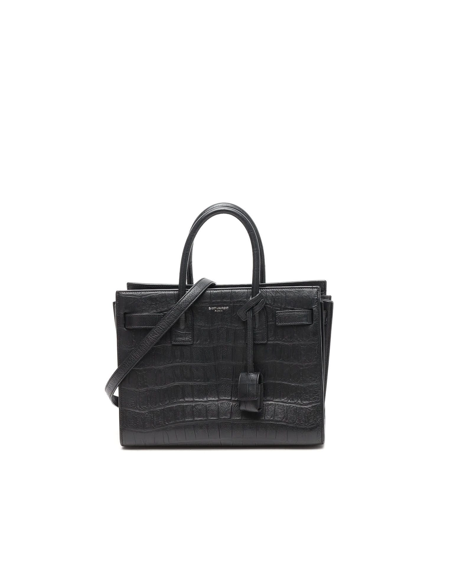 Saint Laurent Baby Sac De Jour Bag In Black