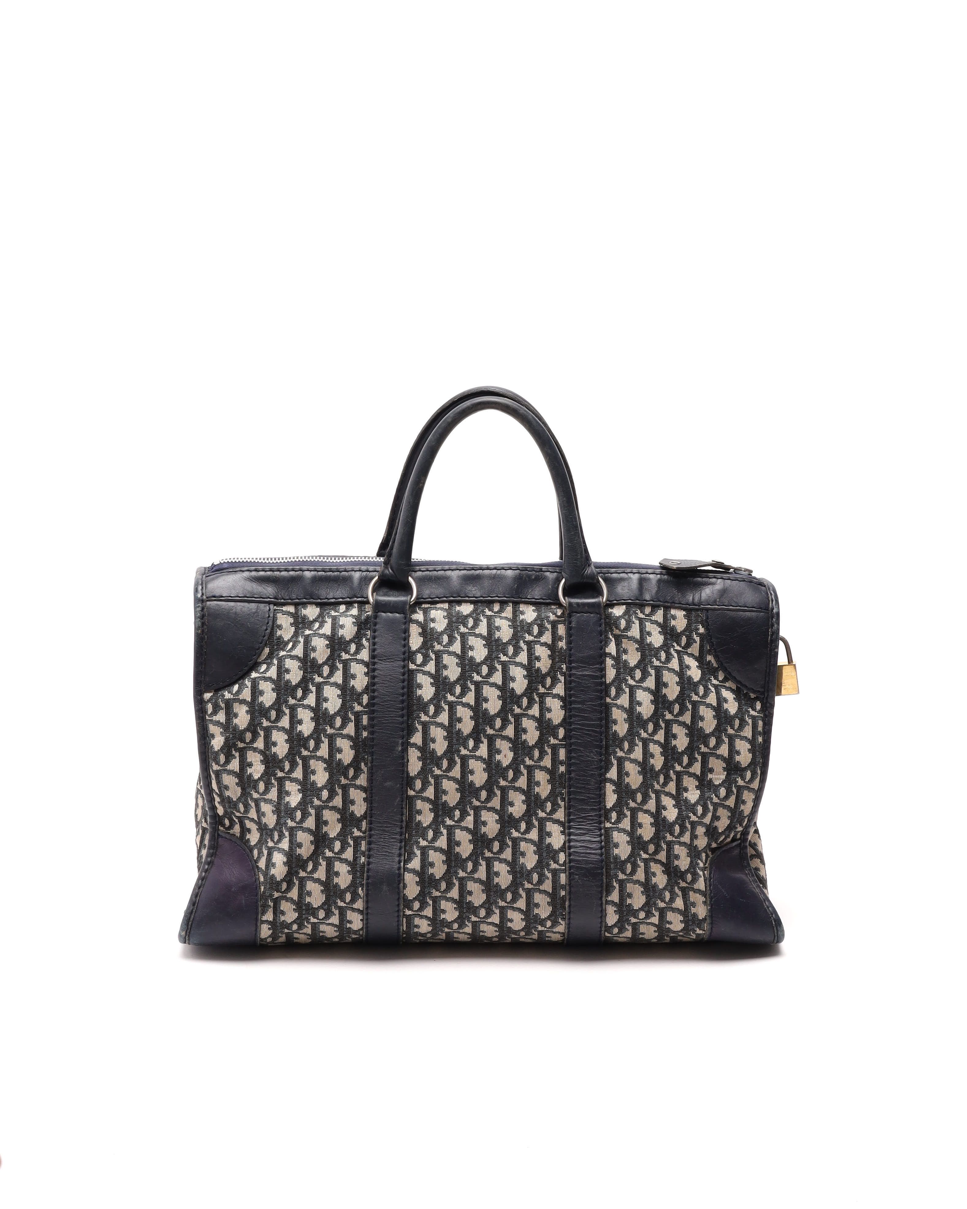 Dior Christian  Trotter Bag In Blue