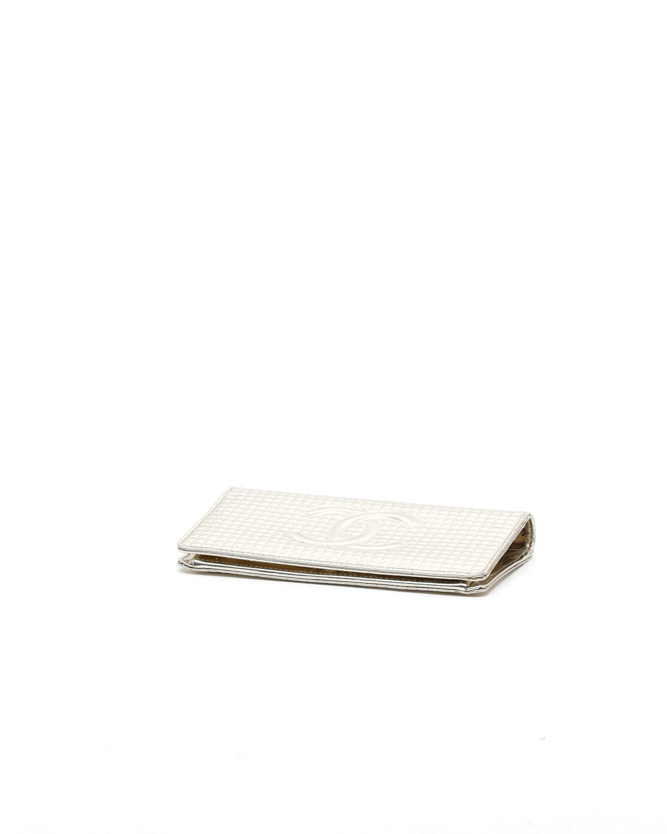 CHANEL Pre-owned Long Wallet In Silver