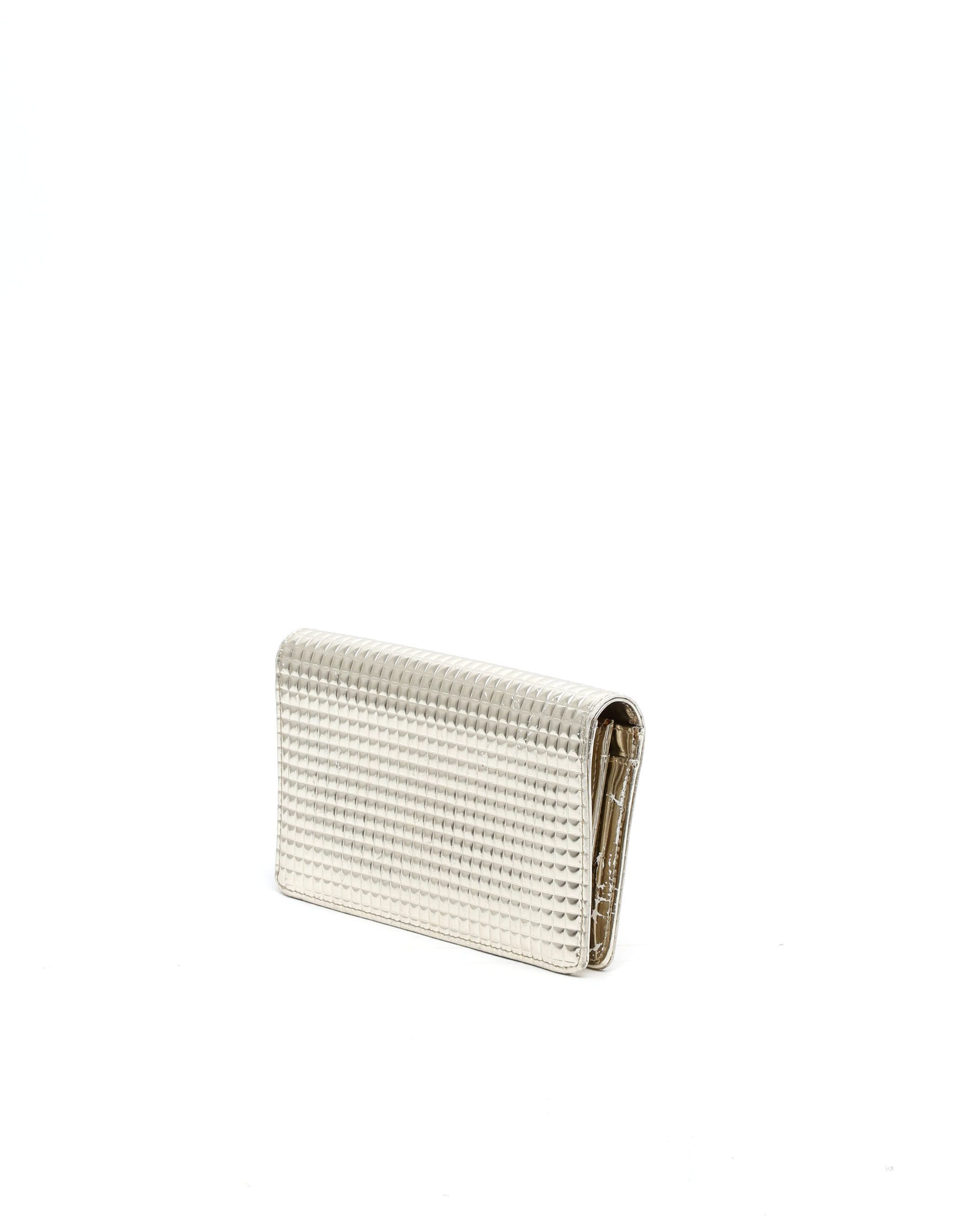 CHANEL Pre-owned Long Wallet In Silver