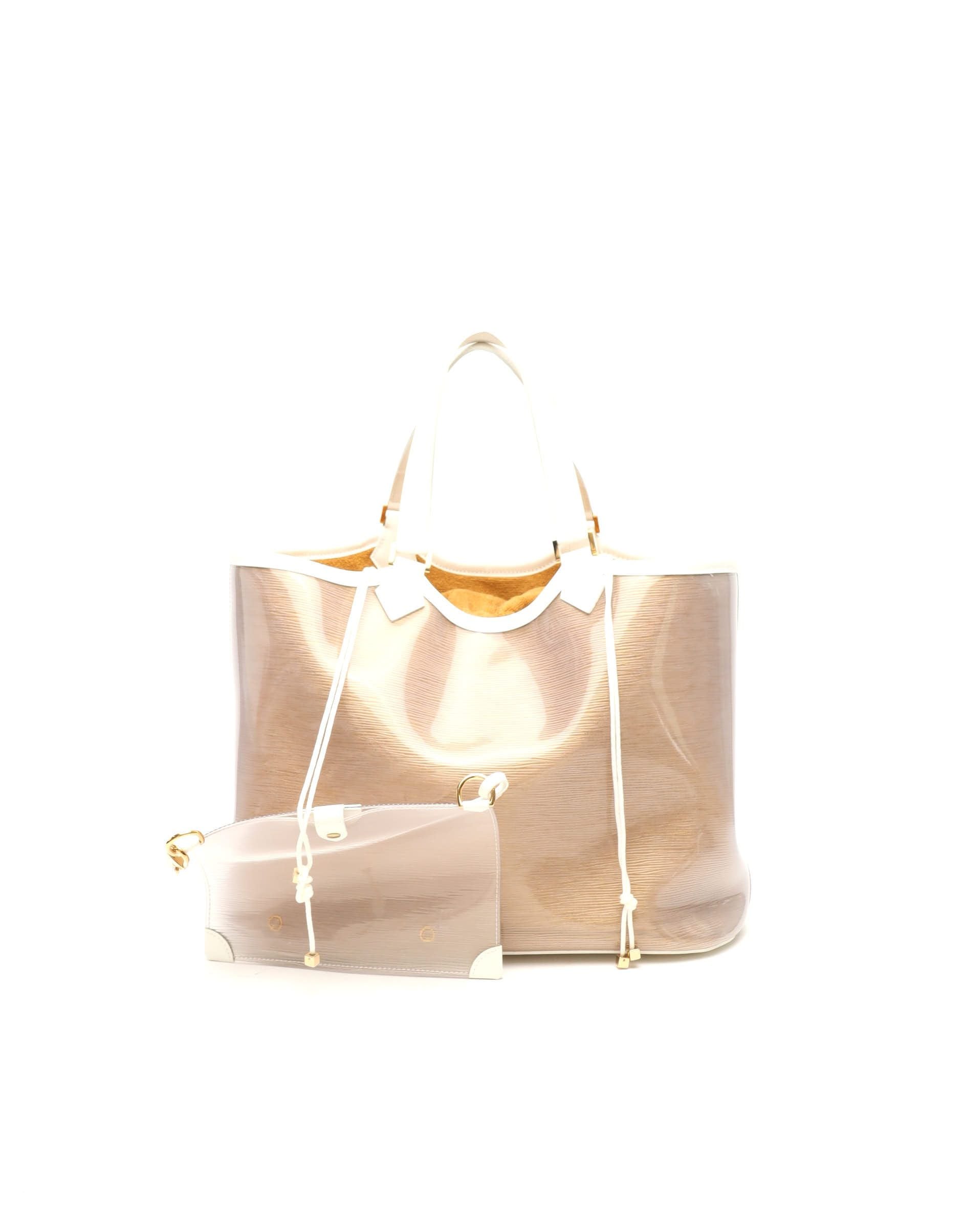 Pre-owned Louis Vuitton Epi Plage Lagoon Bay Gm Bag In Sand