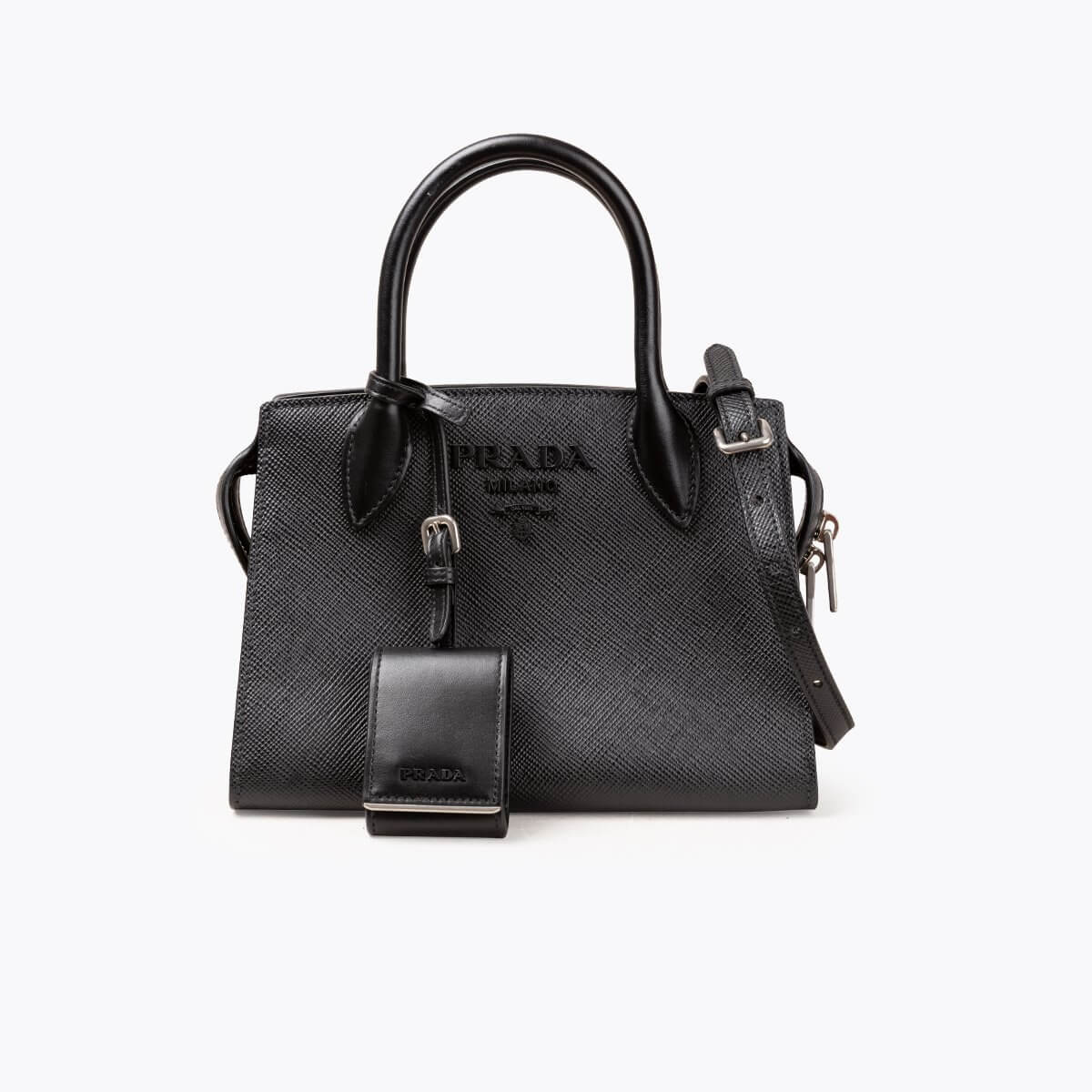 PRADA Mini Monochrome Saffiano Bag