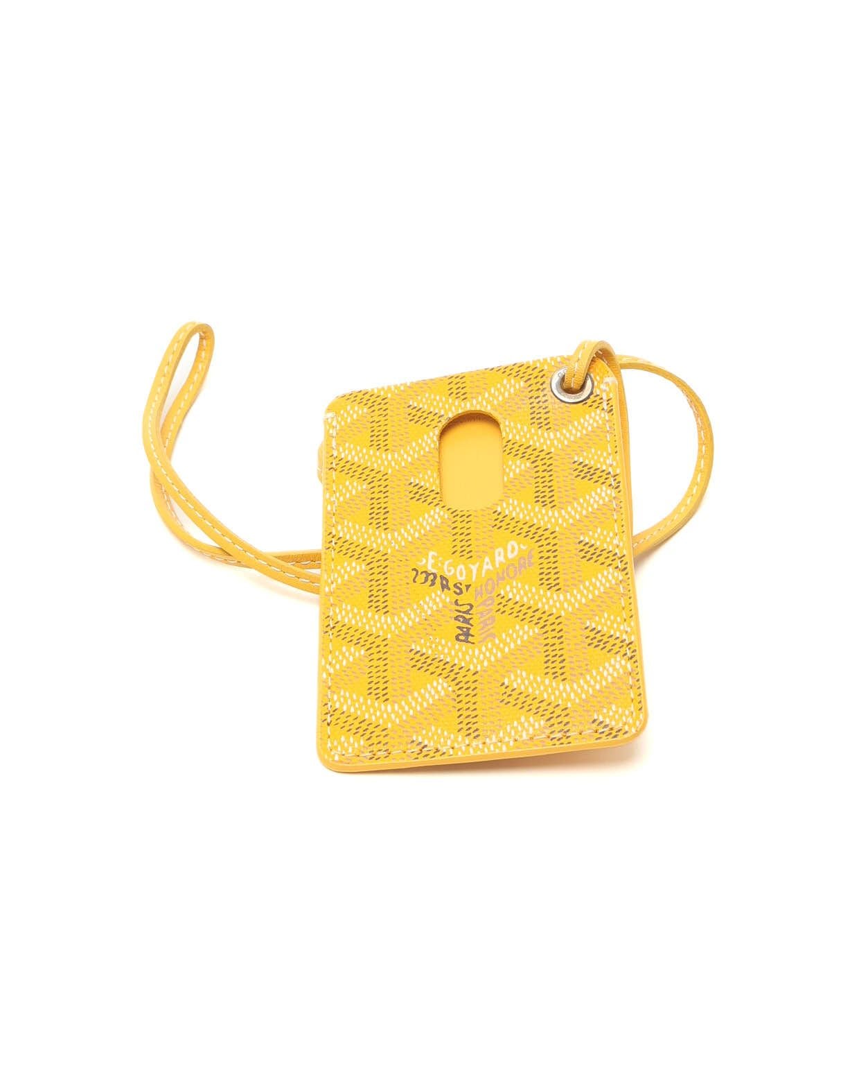 Pre-owned Goyard Card Holder In Yellow