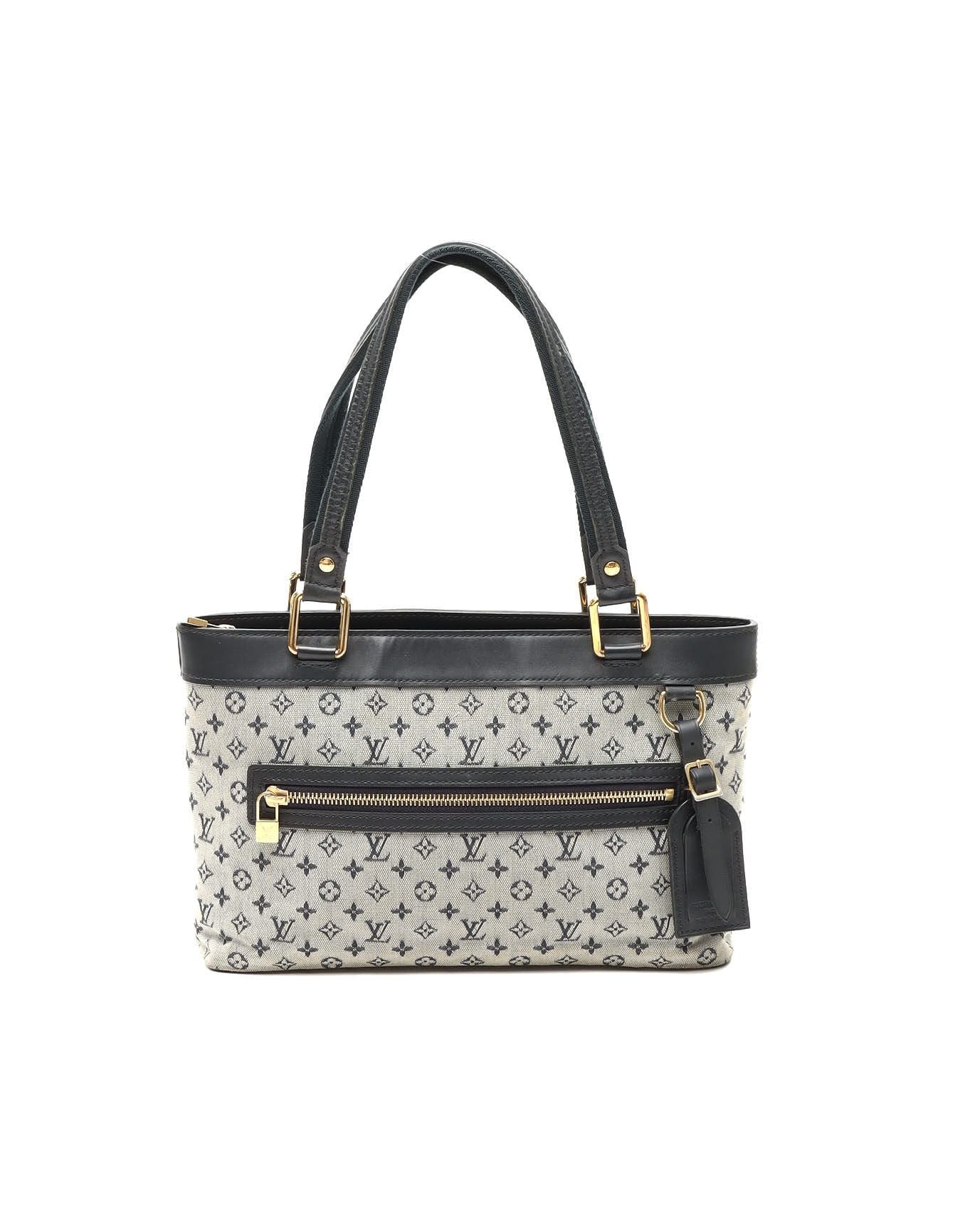 Pre-owned Louis Vuitton Mini Lin Sac Lucille Pm Bag In Blue