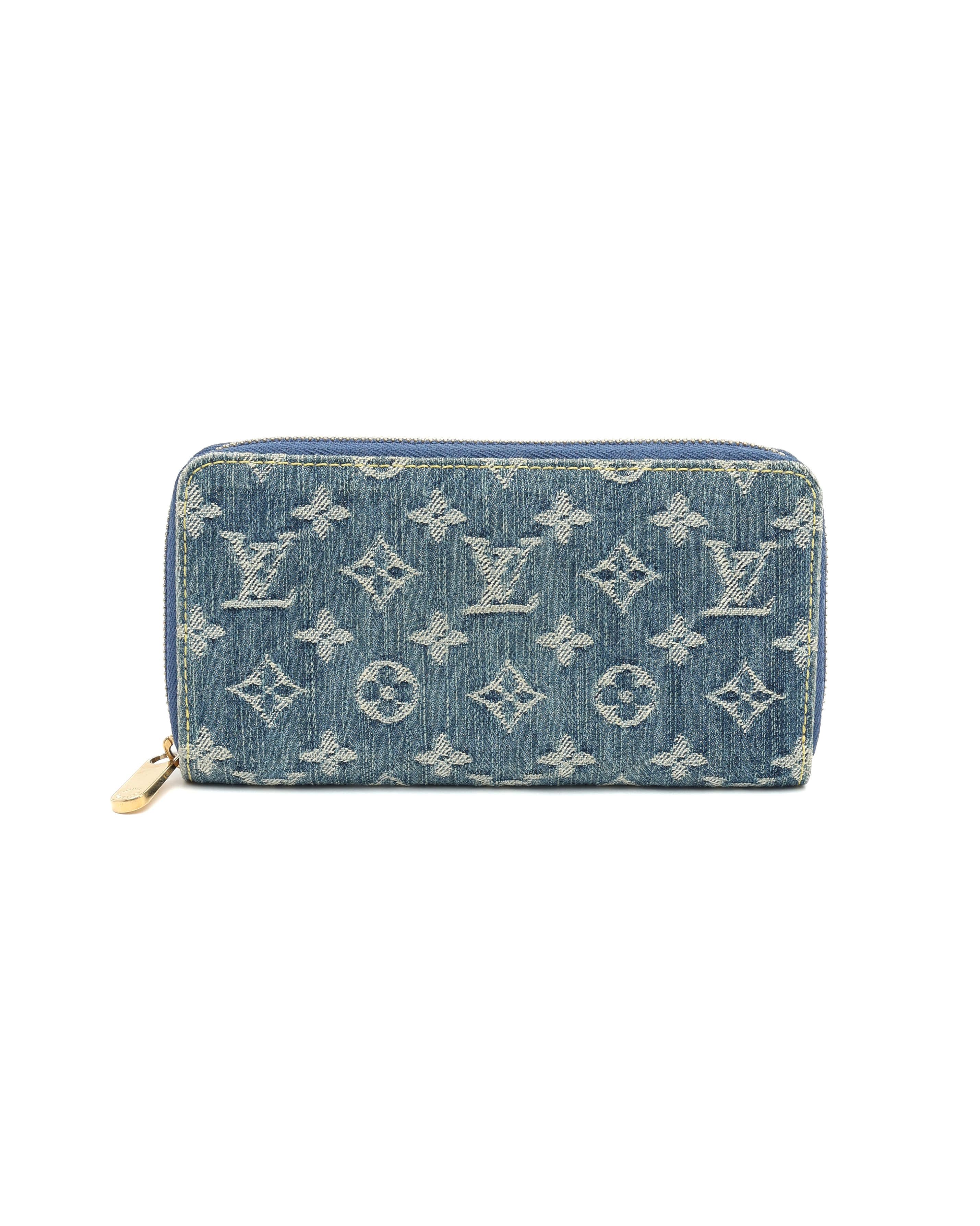 Louis Vuitton Monogram Denim Zippy Wallet
