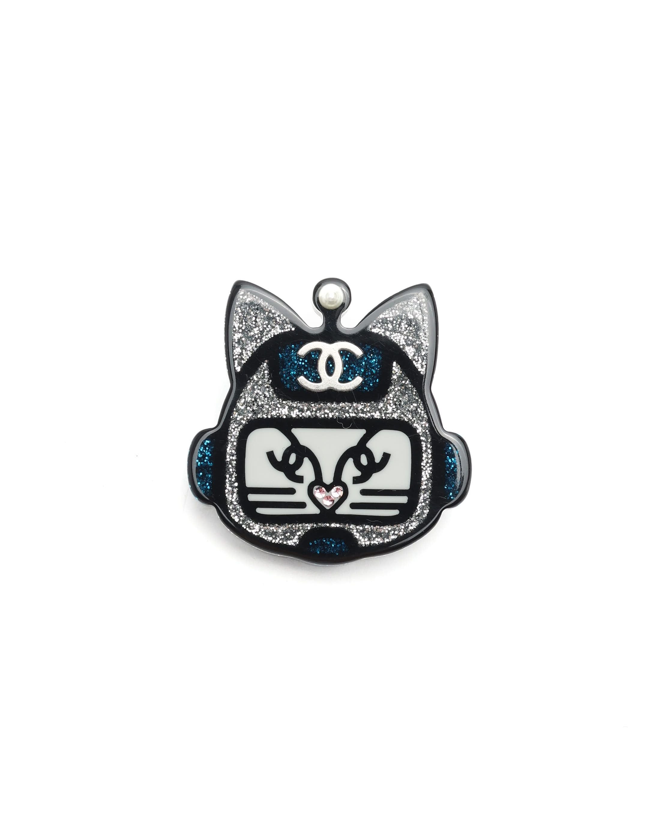 Pre-owned Chanel Coco Mark Brooch In Multi