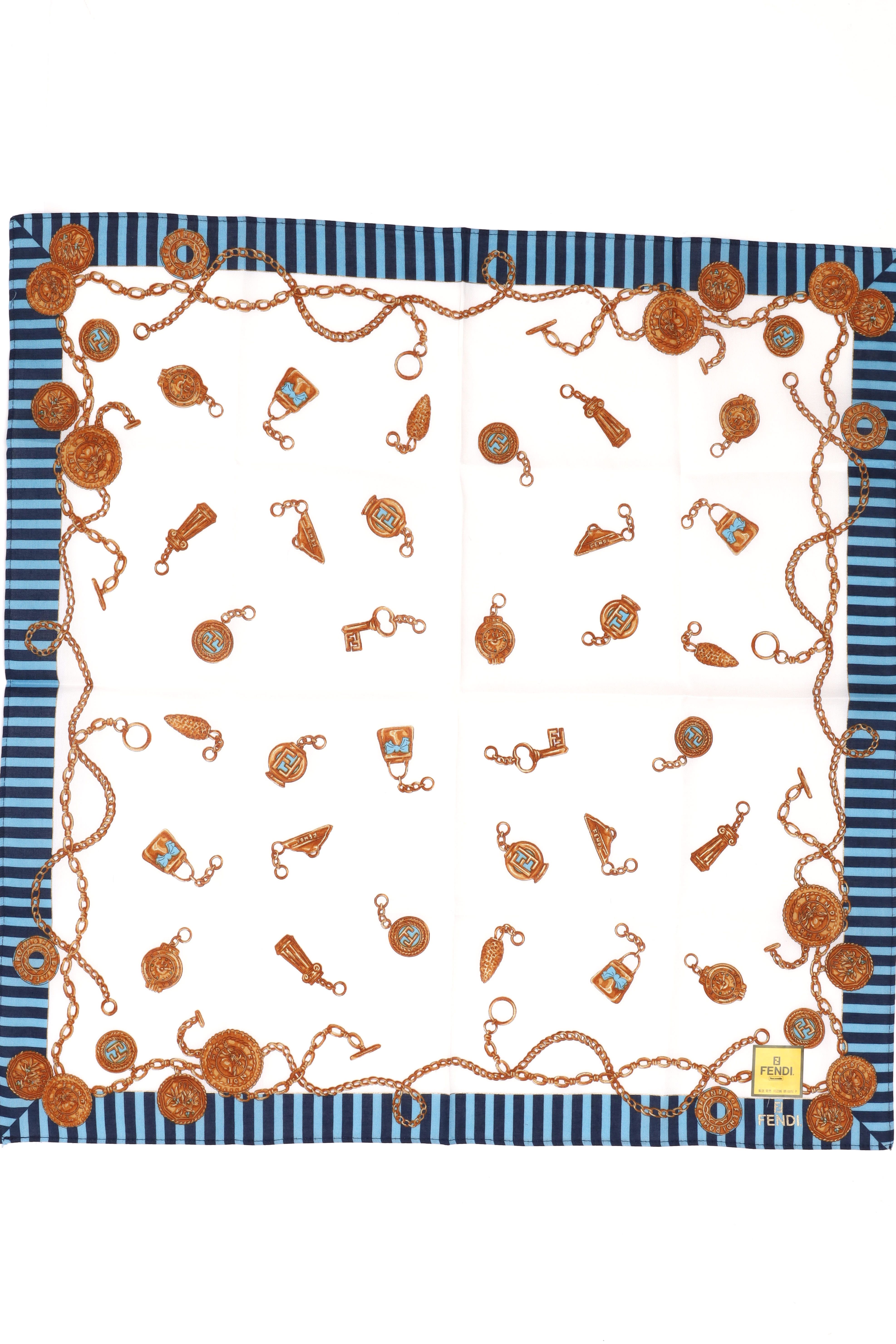 Fendi 45 Cotton Scarf In Multi
