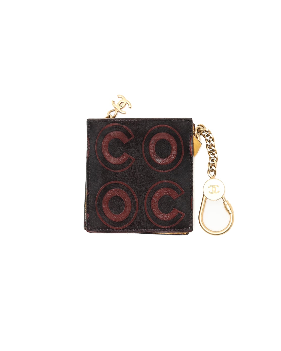 Chanel Cc Coin Purse In Brown