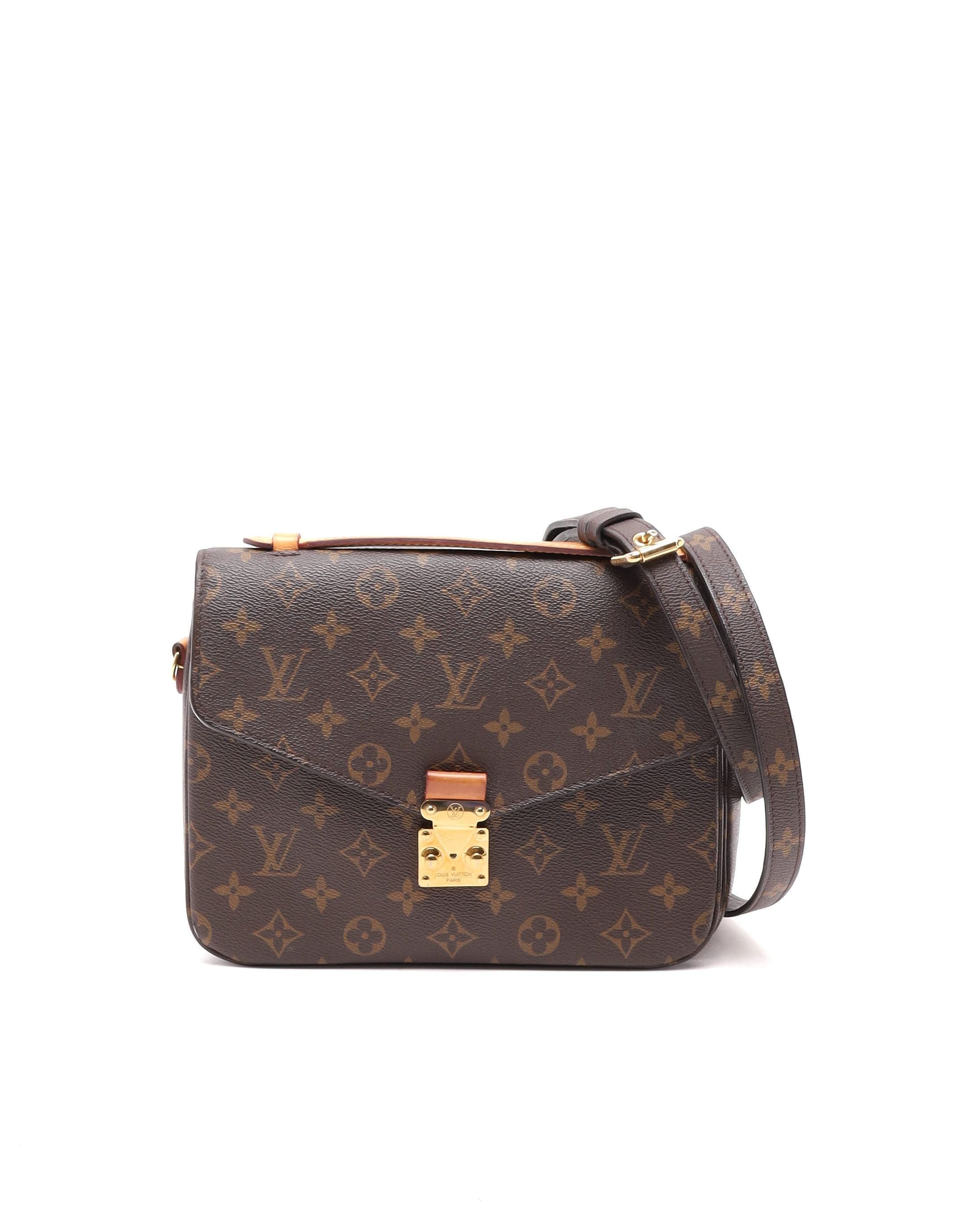 Louis Vuitton Monogram Pochette Metis Handbag In Brown