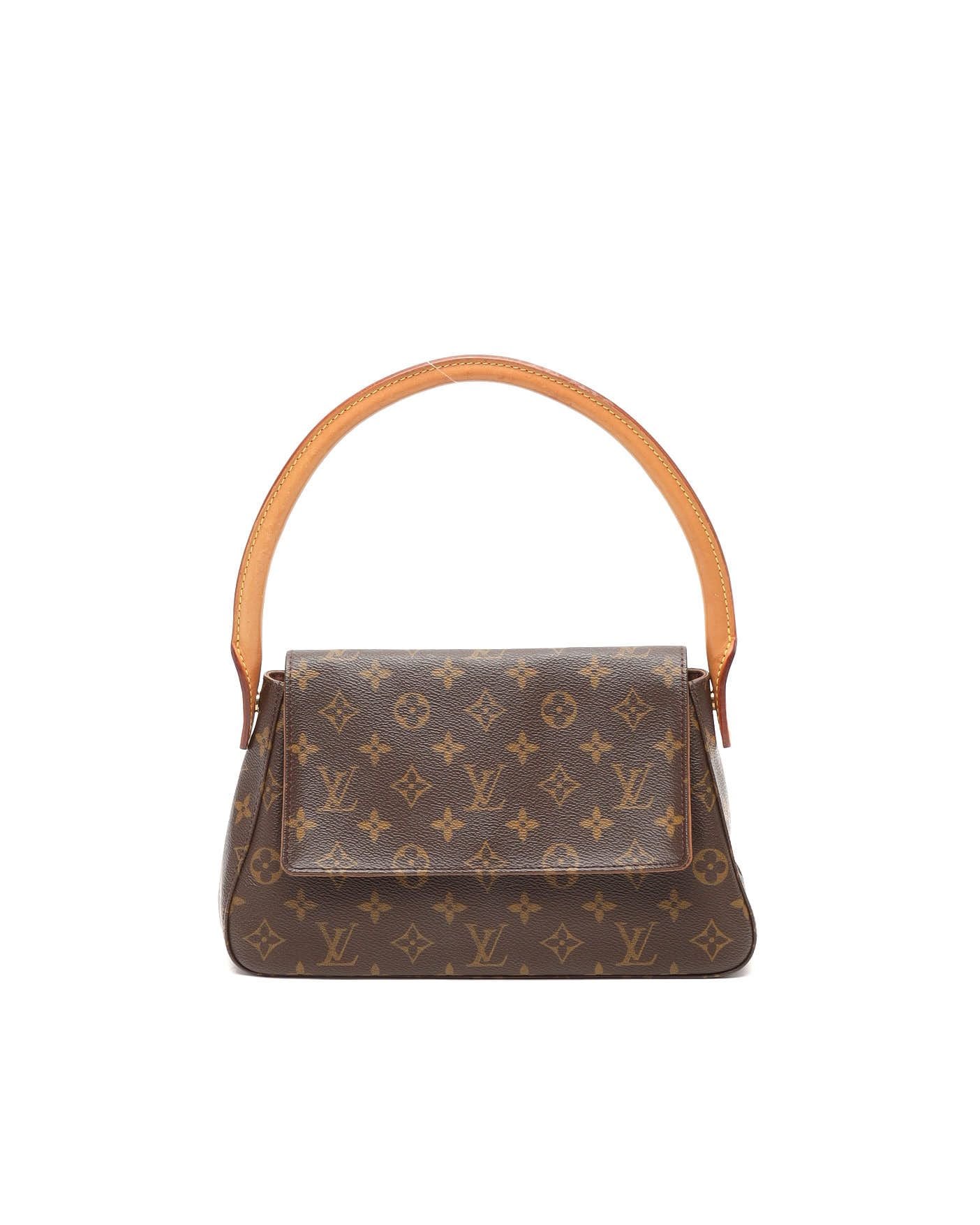 Louis Vuitton Monogram Mini Looping Bag In Brown