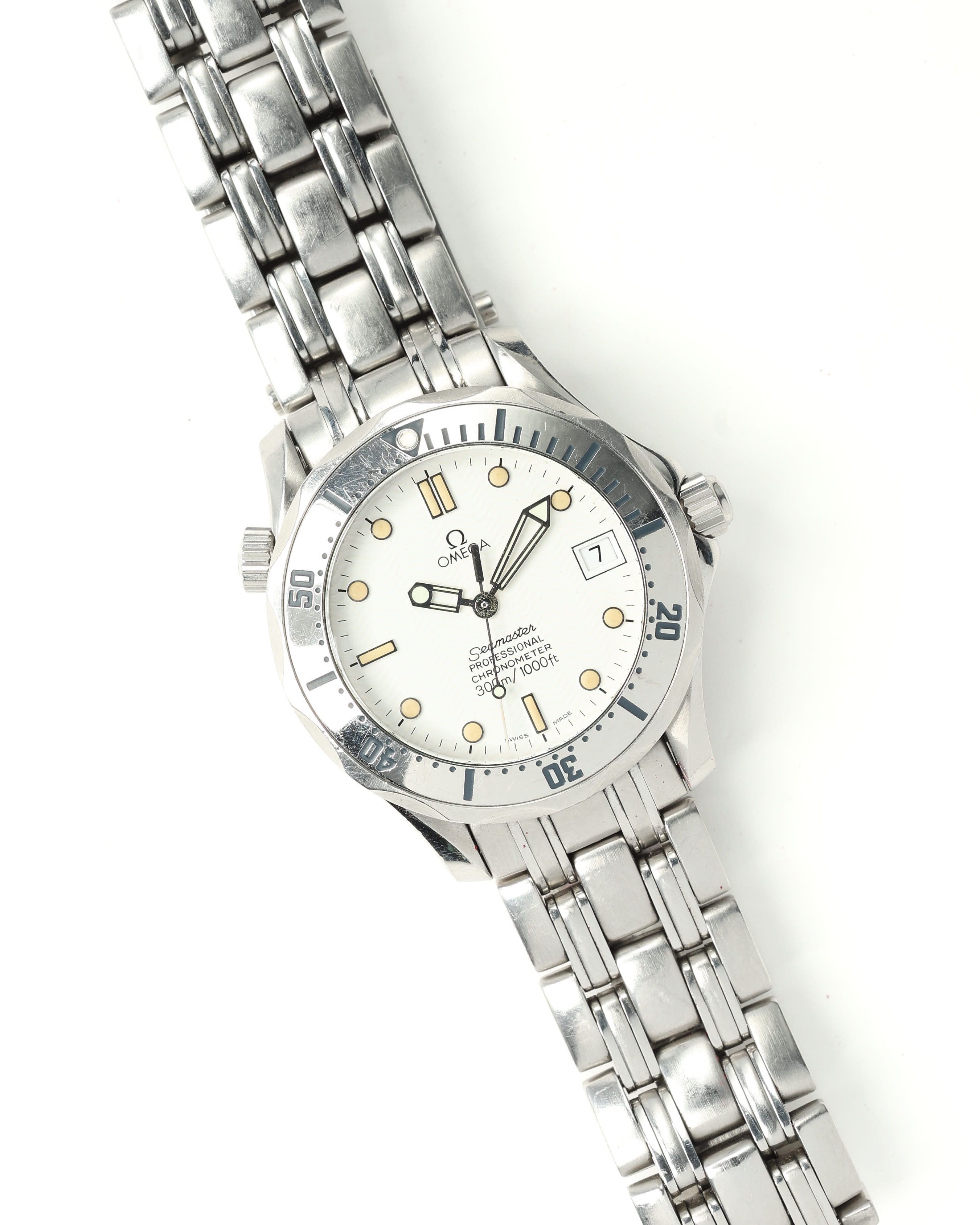 Omega Seamaster Diver 300m 36mm 2000 Full Set Watch In Silver
