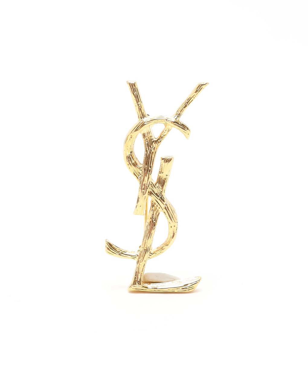 Saint Laurent Small YSL Cassandra Brooch