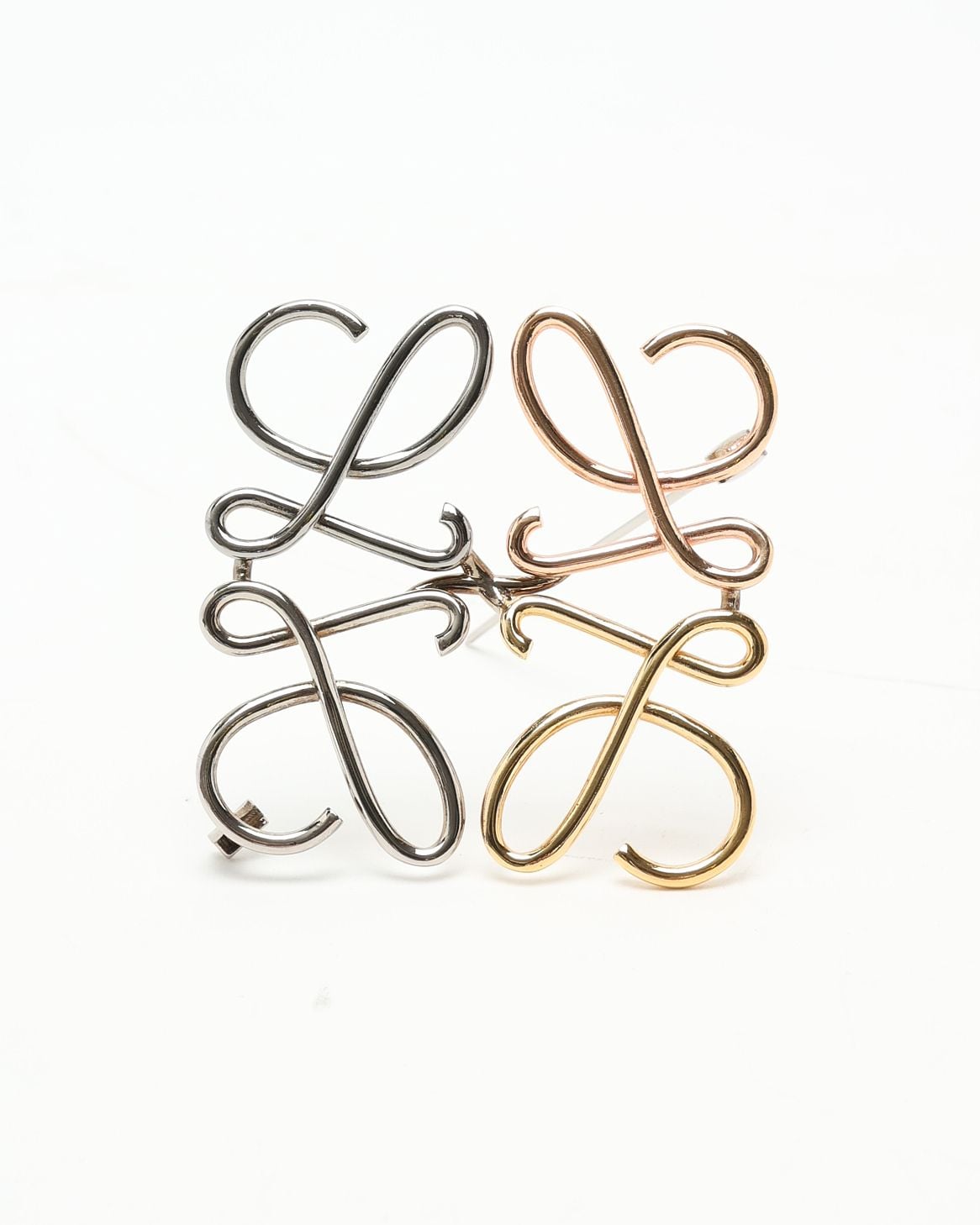 Loewe Anagram Brooch In Multicolour