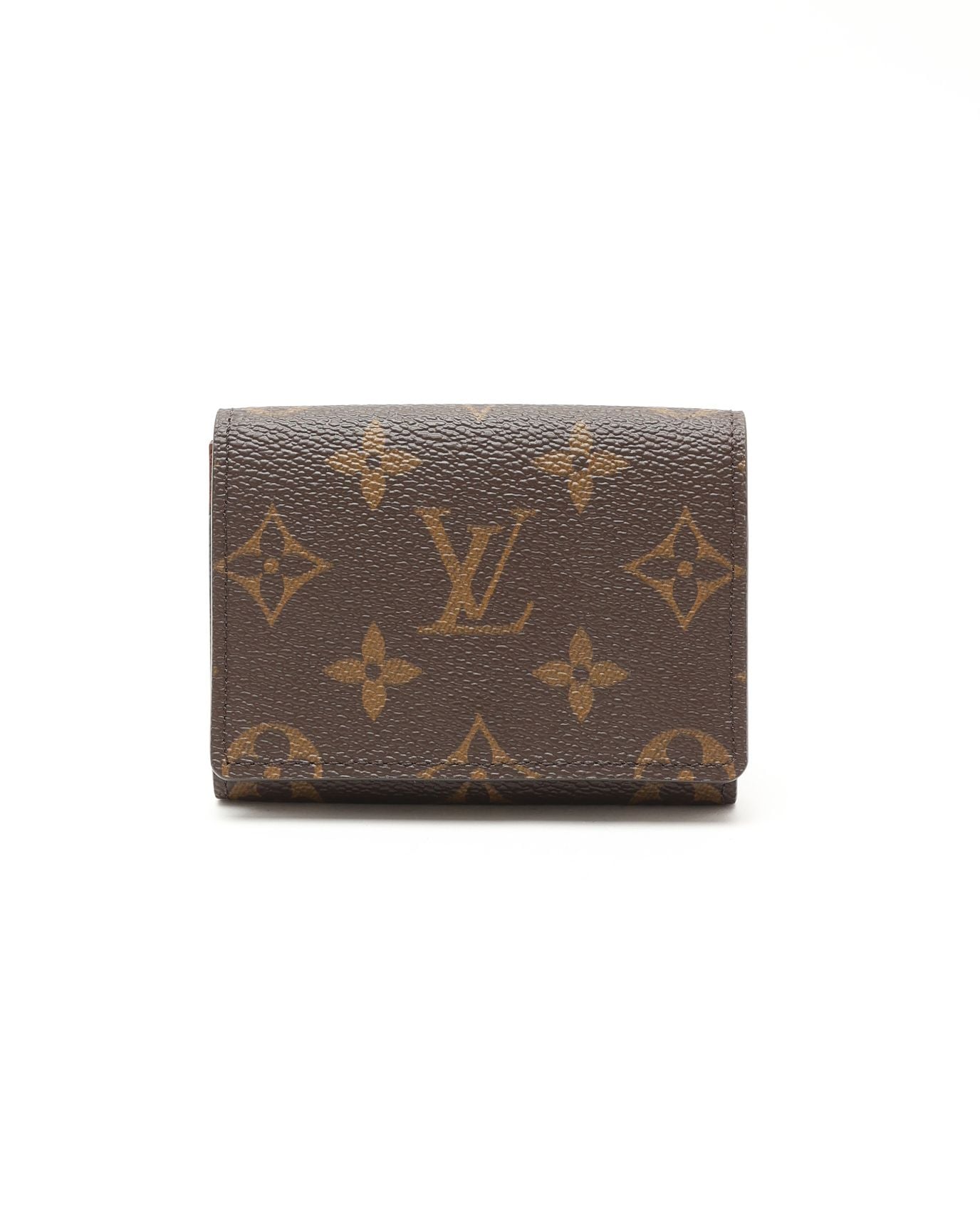 Louis Vuitton Monogram Flap Card Holder In Brown