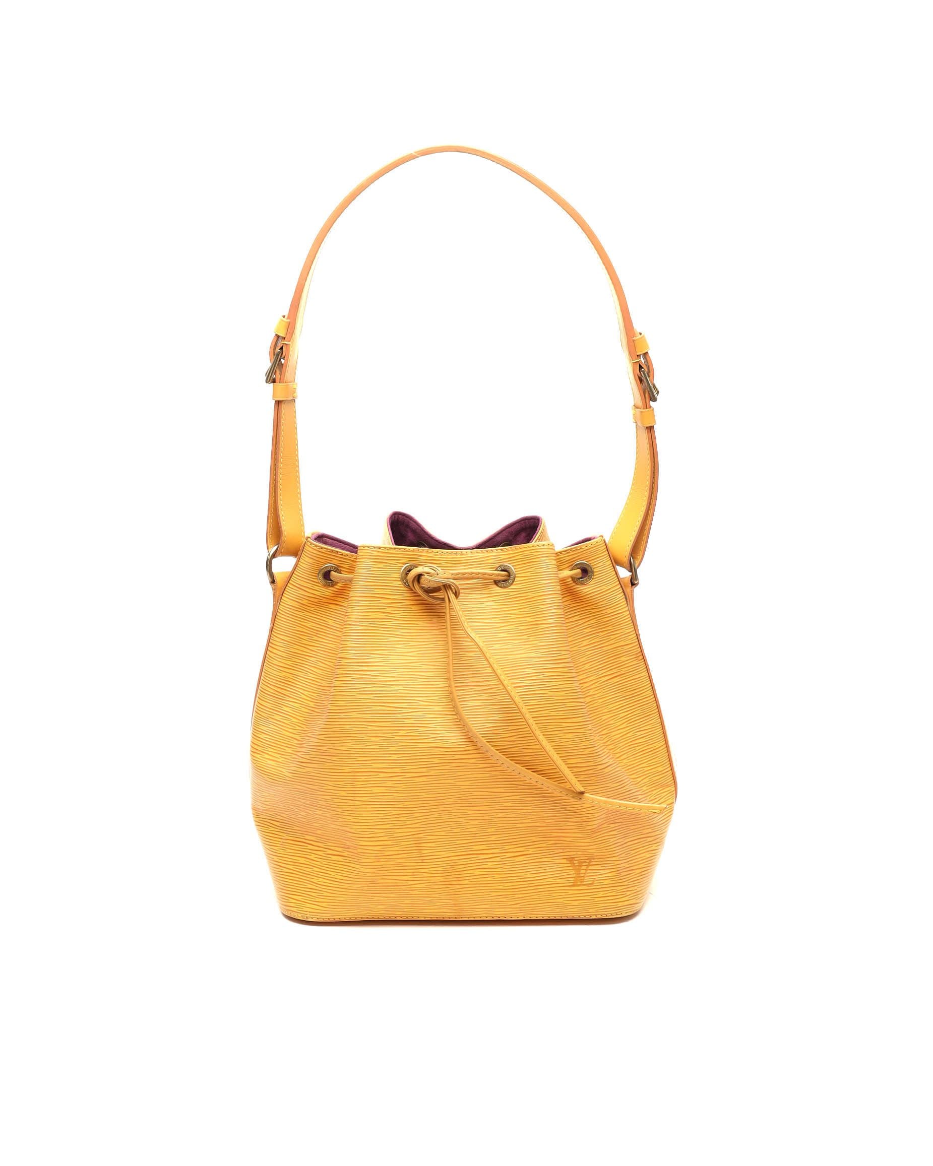 Louis Vuitton Epi Petit Noé Bag In Yellow