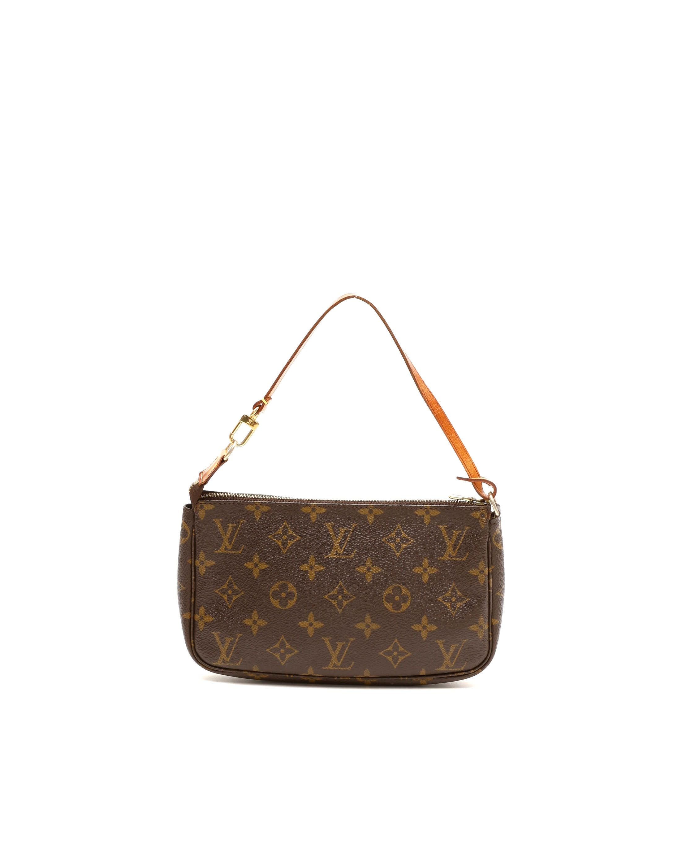 Louis Vuitton Monogram Pochette Accessoires Bag In Brown