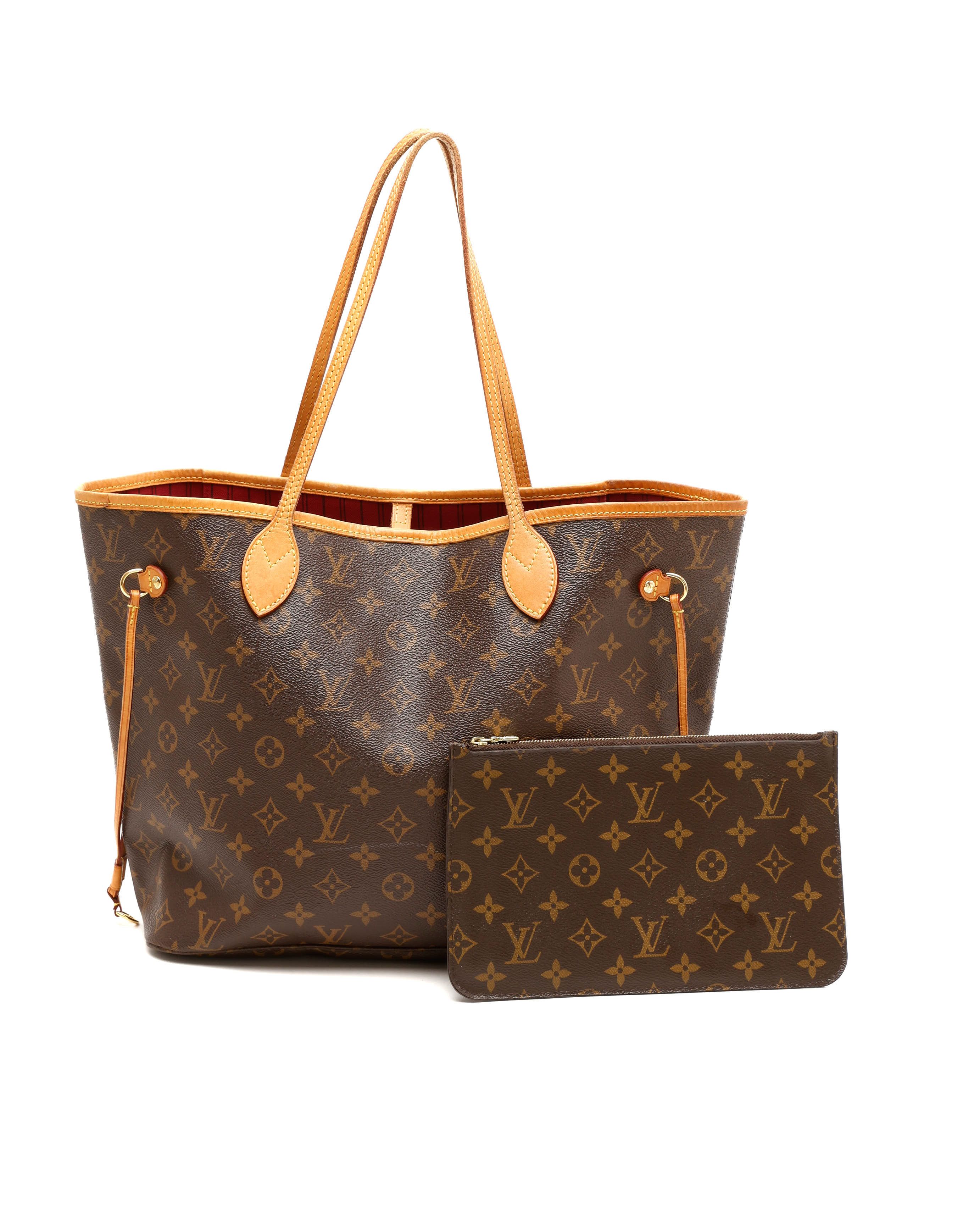 Louis Vuitton Monogram Neverfull Mm Tote Bag In Brown