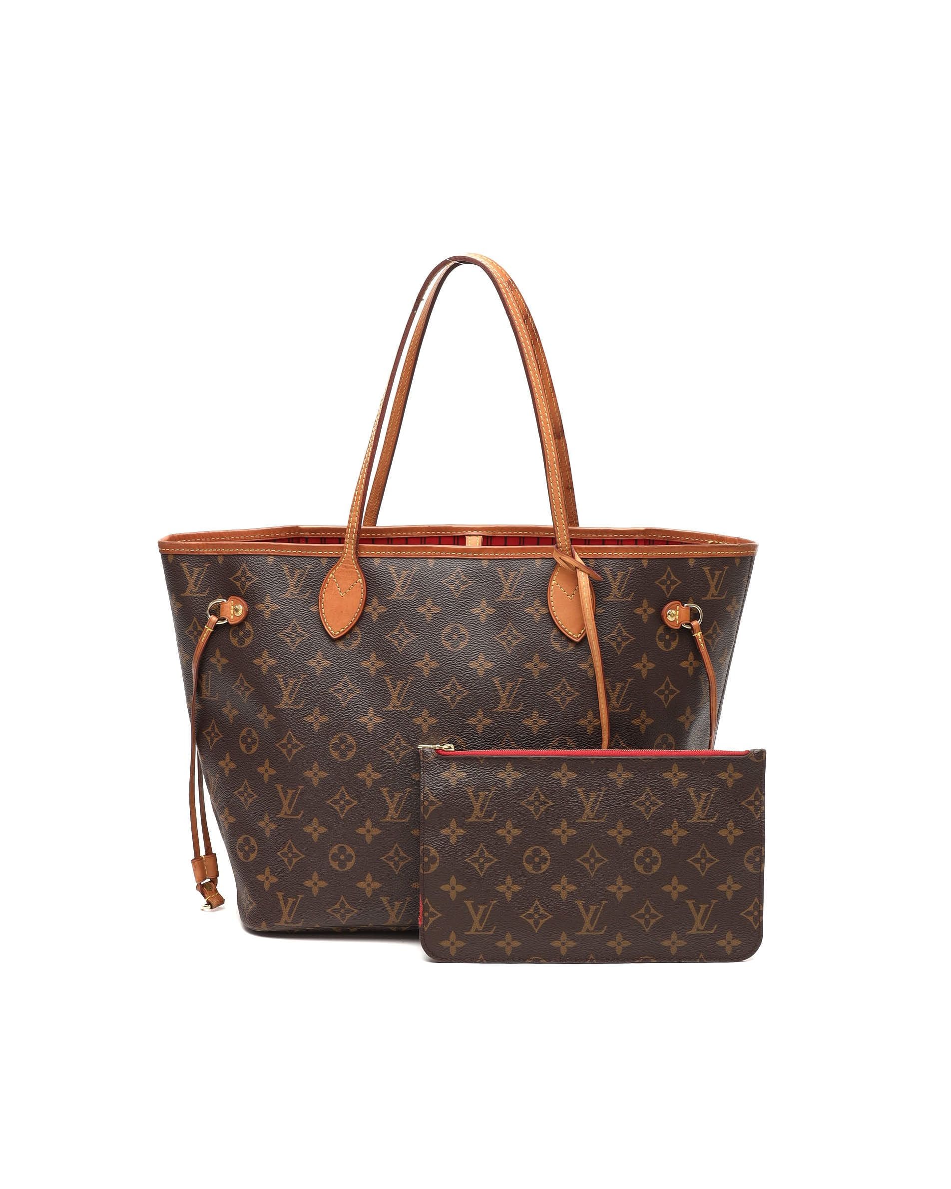 Louis Vuitton Monogram Neverfull Mm Tote Bag In Brown