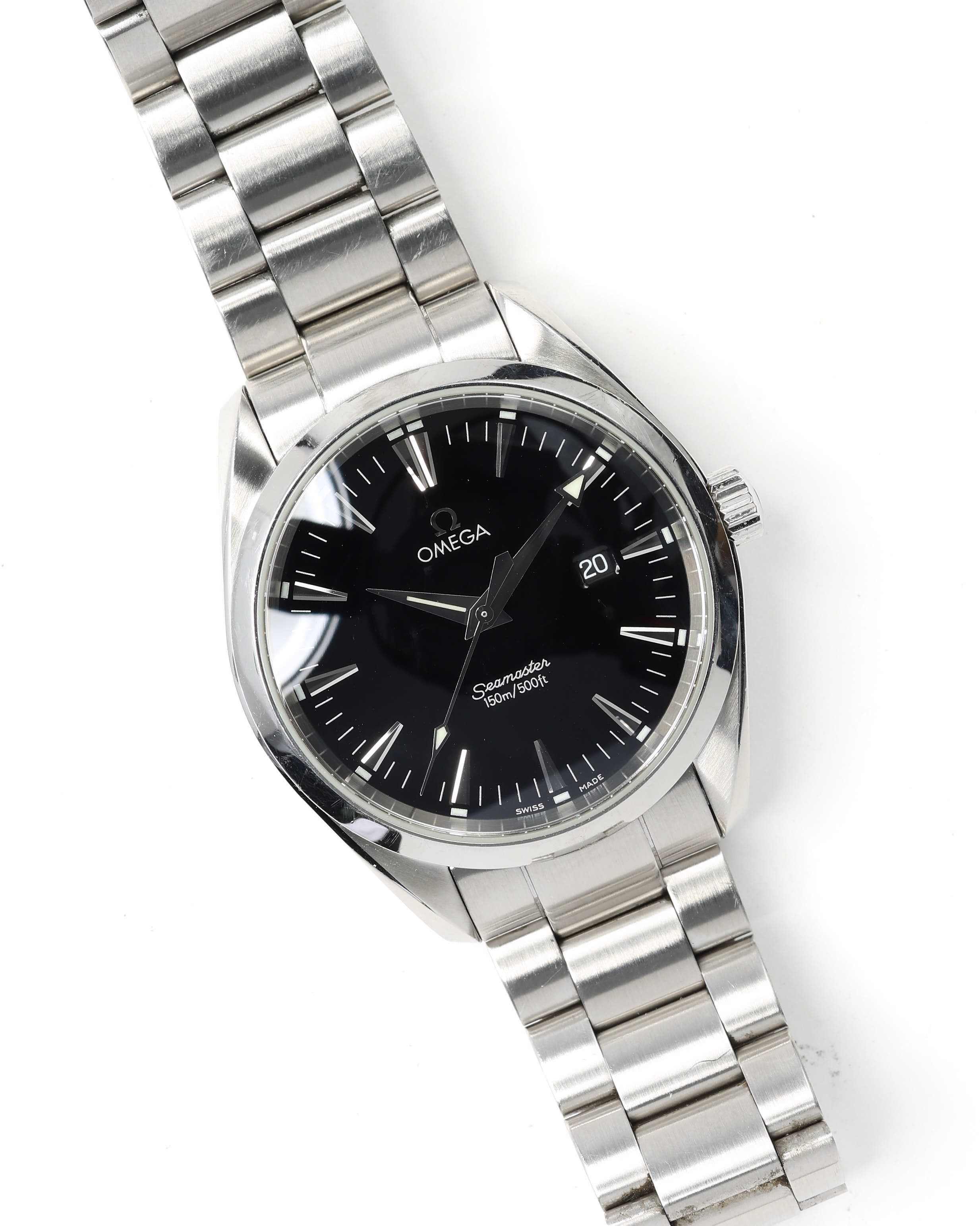 Omega Seamaster Aqua Terra 39mm Ca 2010 Quartz Watch In Silver