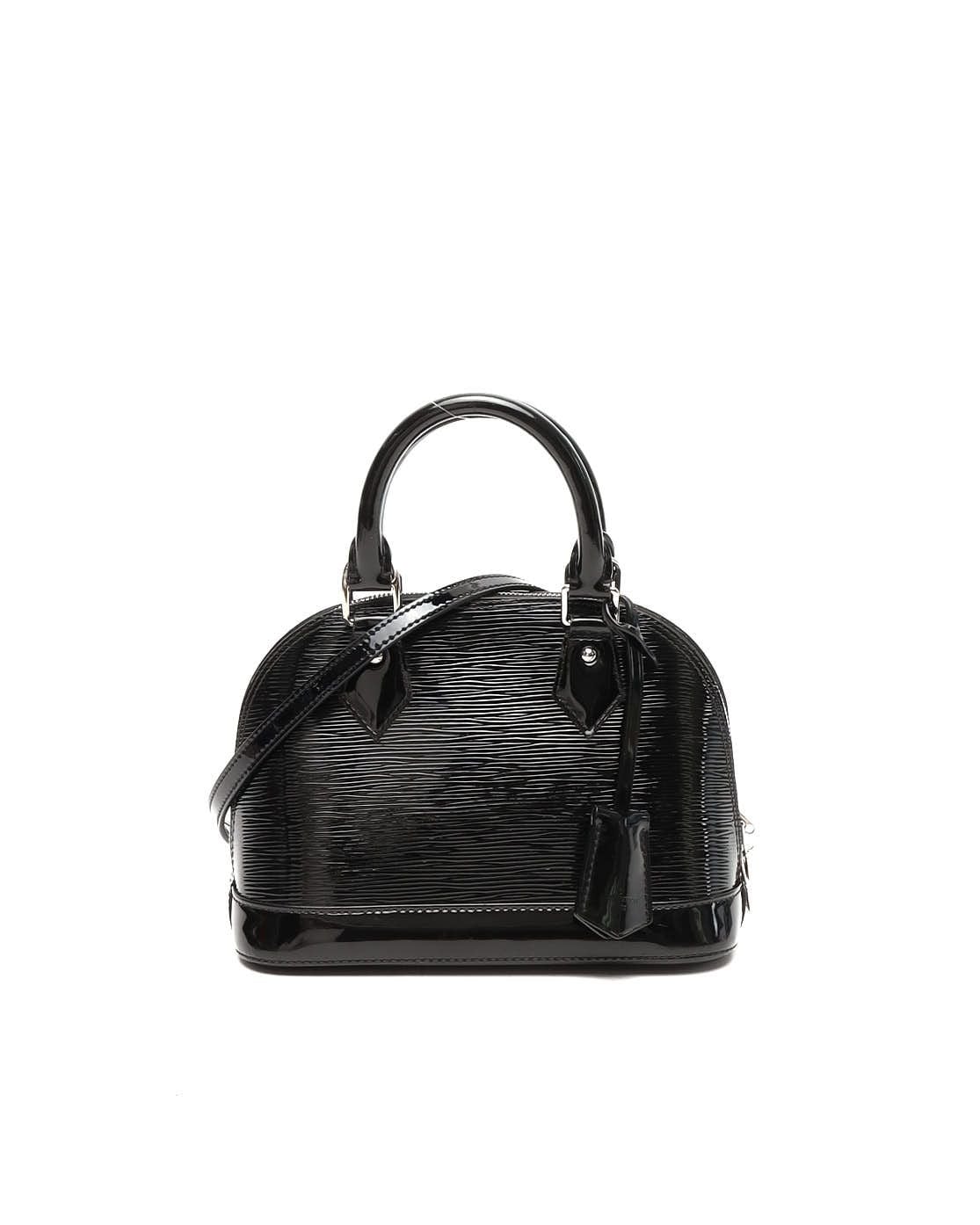 Louis Vuitton Epi Alma Bb Bag In Black