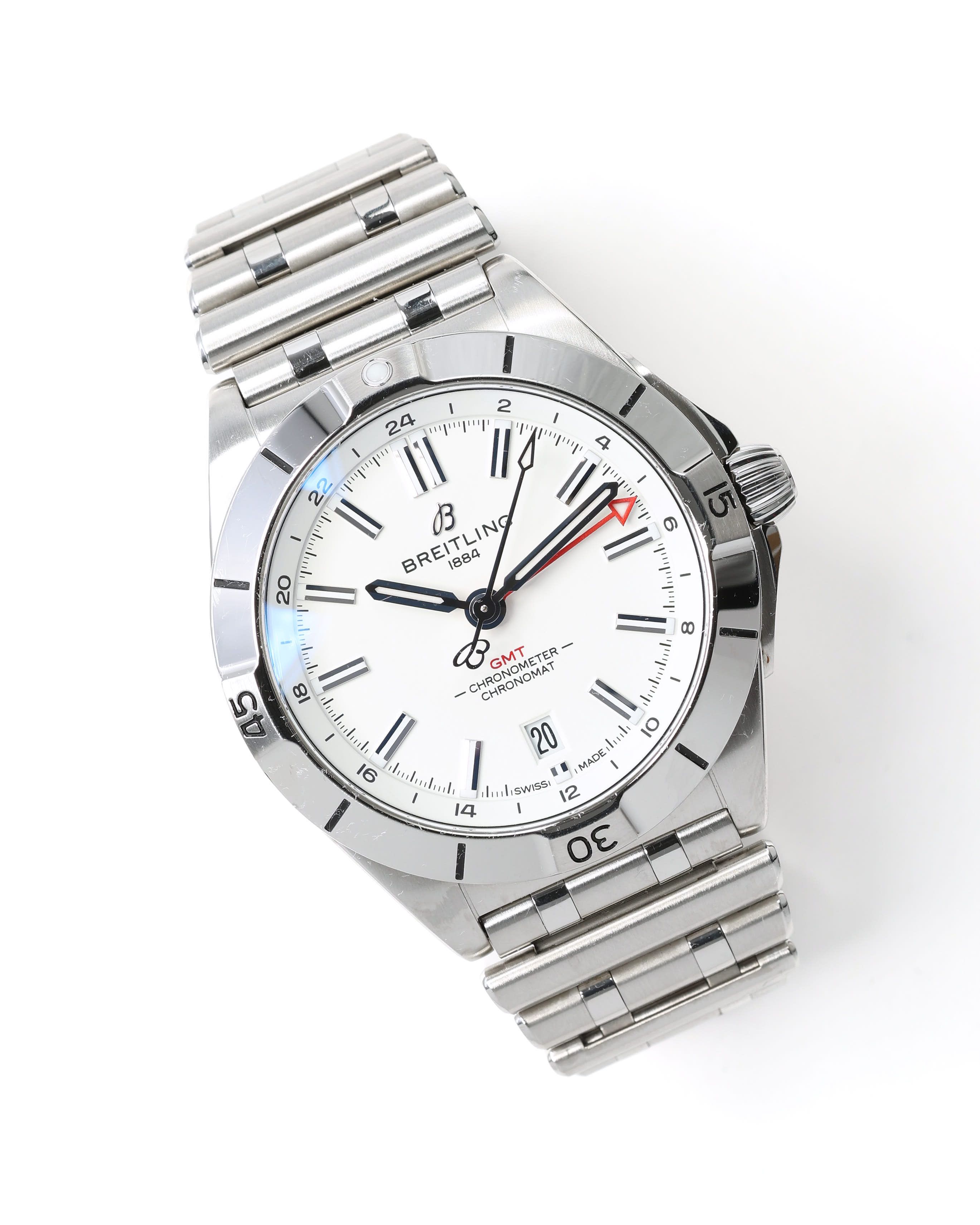 Breitling Chronomat Gmt 40mm 2026 Full Set Watch In Silver
