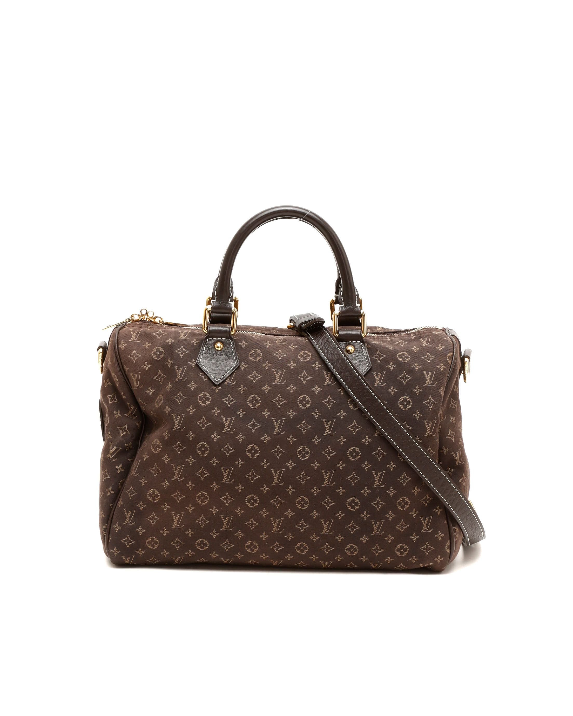 Louis Vuitton Mini Lin Speedy Bandoulière 30 Bag In Brown