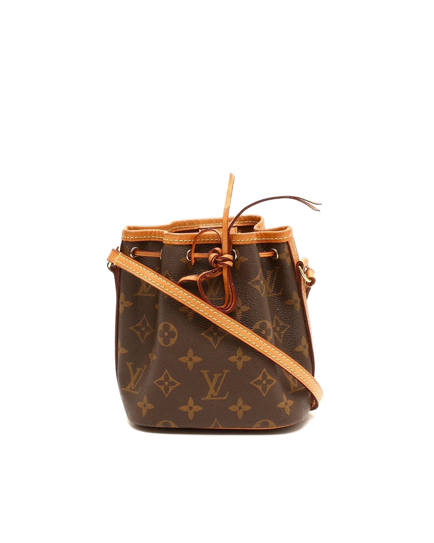 Louis Vuitton Monogram Nano Noé Bag In Brown