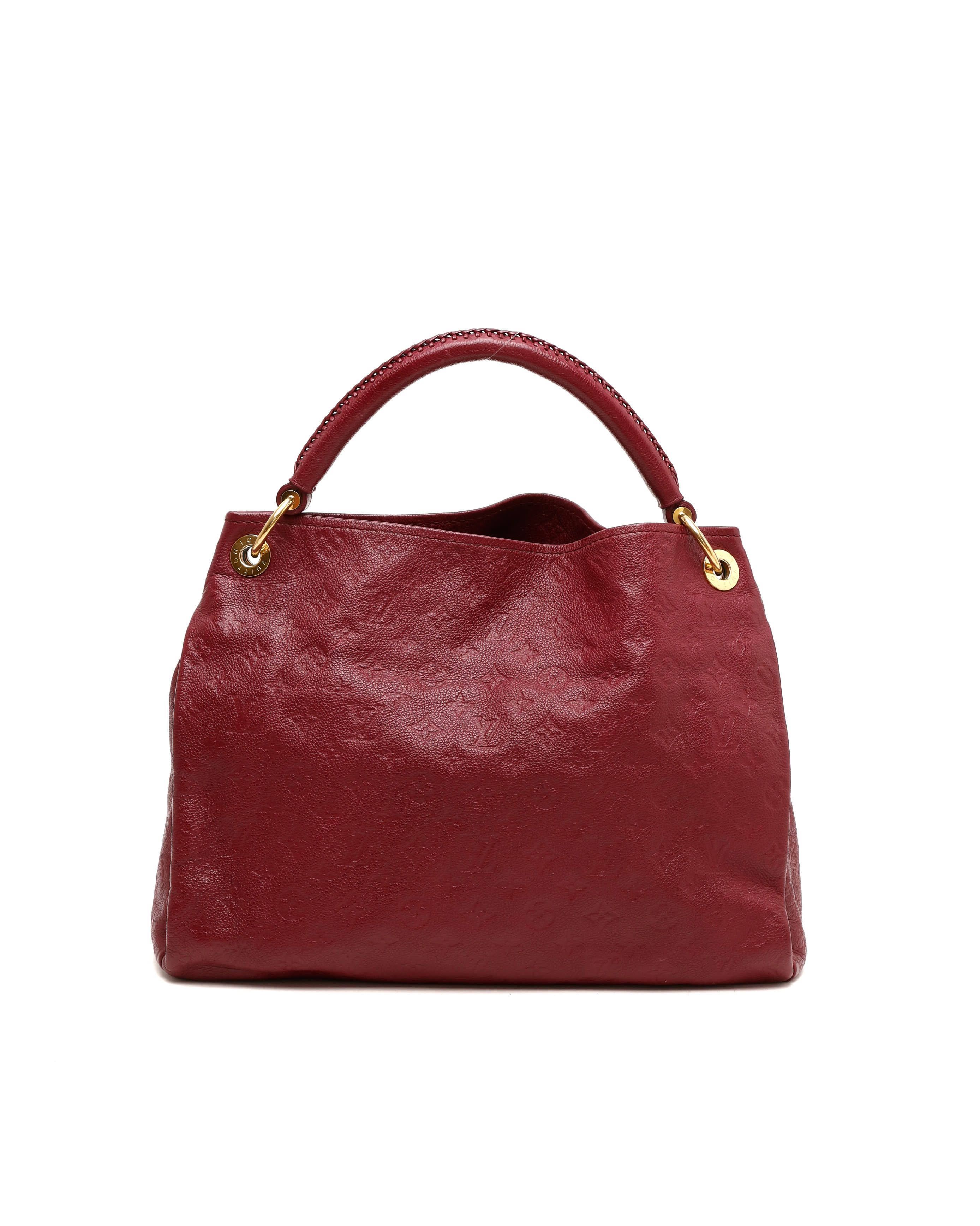 Louis Vuitton Monogram Empreinte Artsy Mm Bag In Burgundy