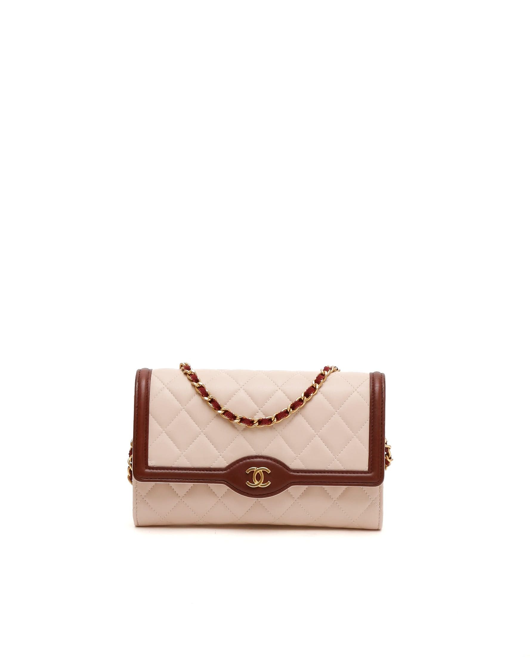 Chanel Wallet On Chain In Beige