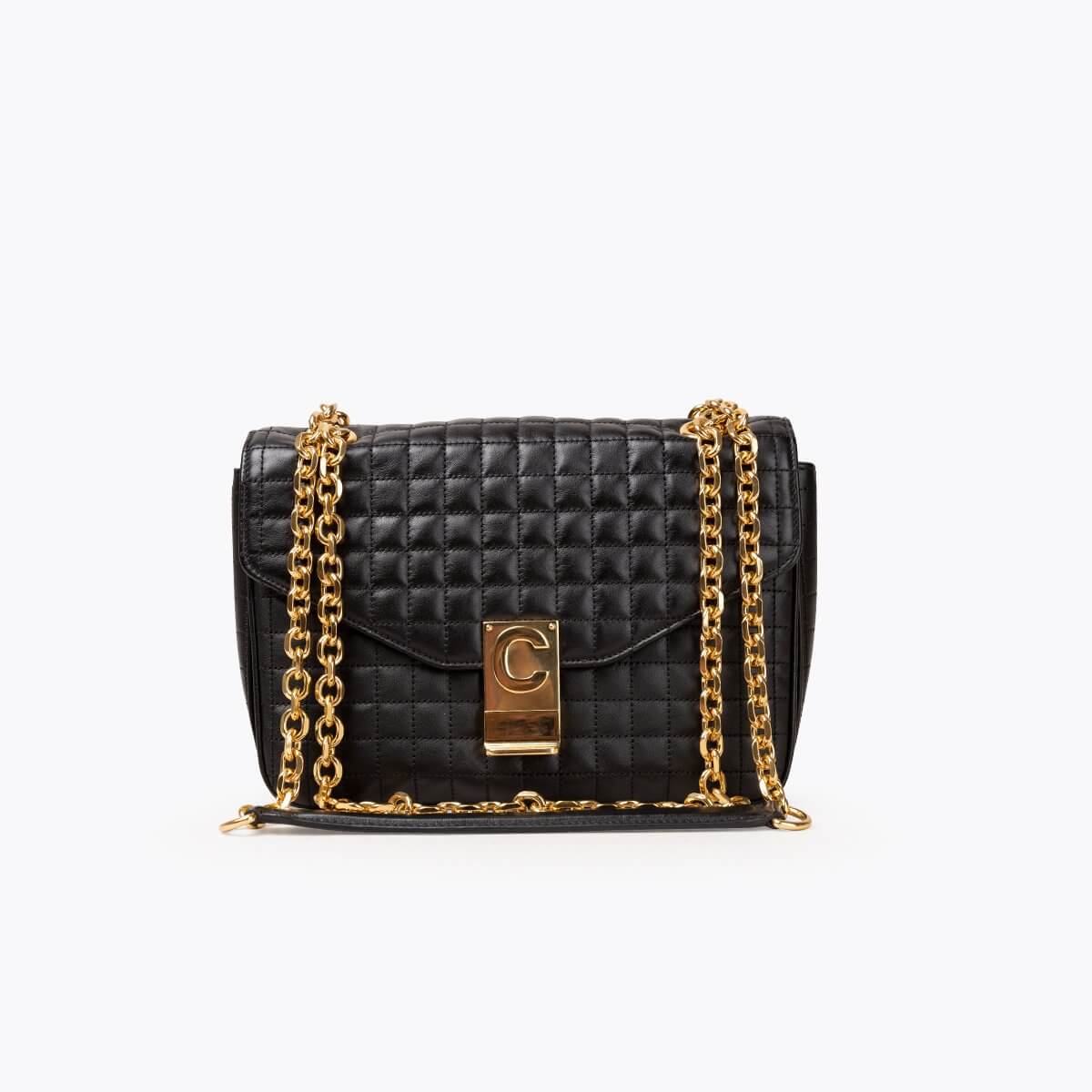 CELINE Medium Quilted Leather C Bag