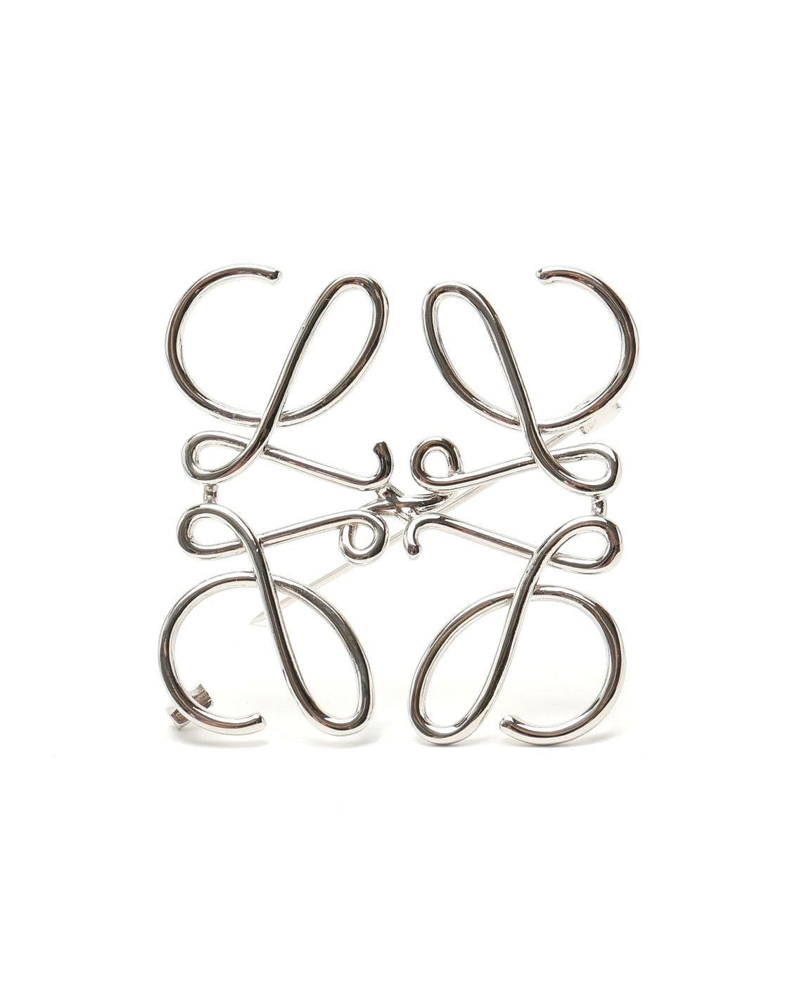 Loewe Anagram Brooch In Silver