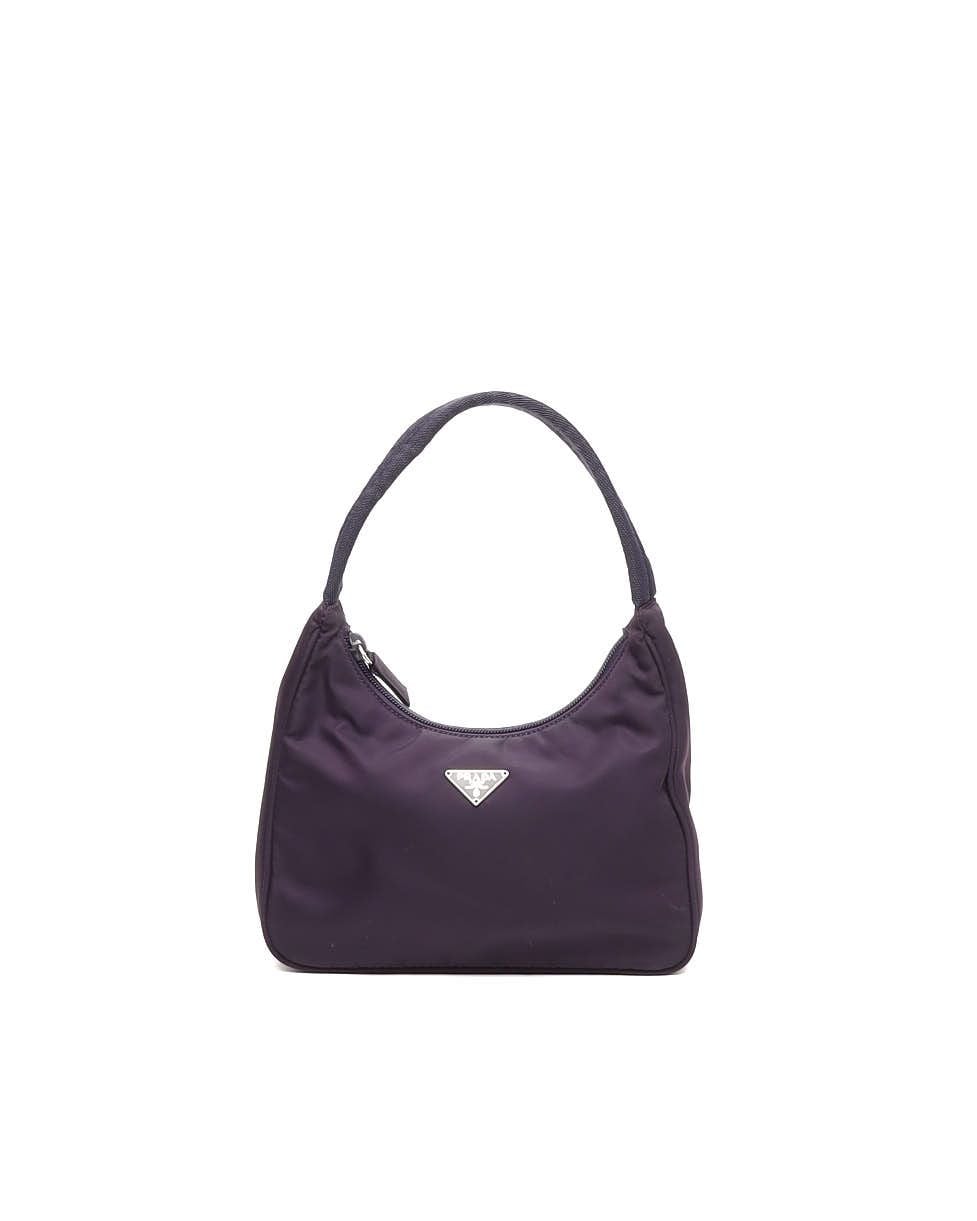 Prada Mini Tessuto Bag In Purple