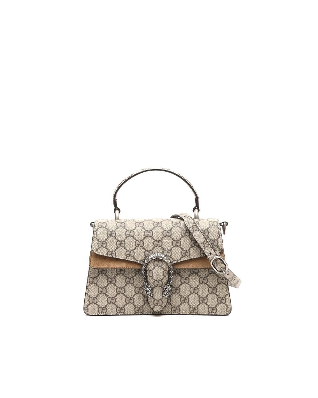 Gucci Gg Dionysus Top Handle Bag In Beige